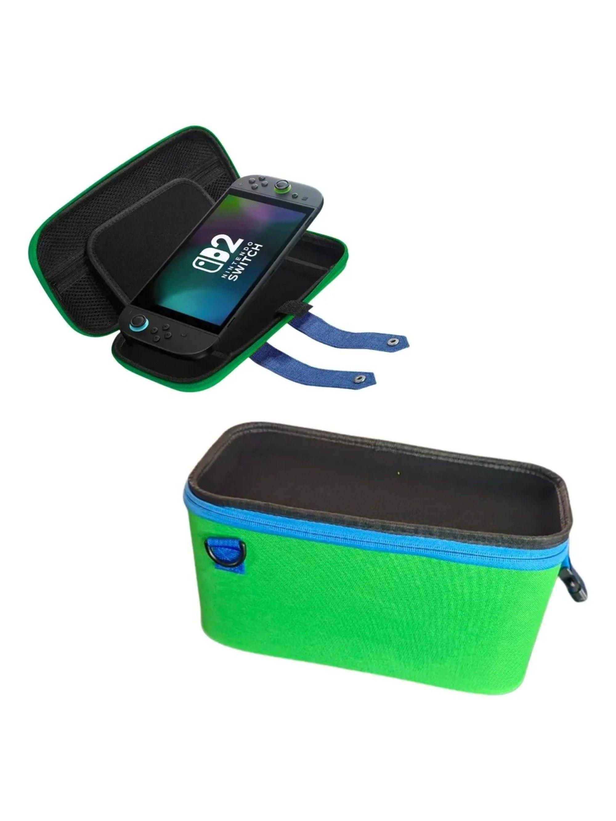 Bolso De Viaje 2 EN 1 con diseño de Luigi compatible con Nintendo Switch 2-4