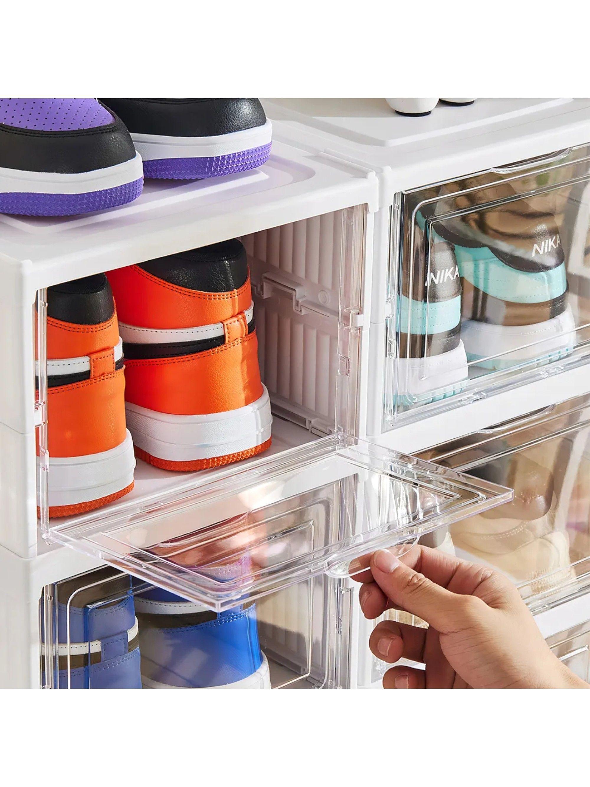 Organizador De Zapatos Gaccoa 6 Niveles Plegables Cajas Organizadora Para Zapatillas-5