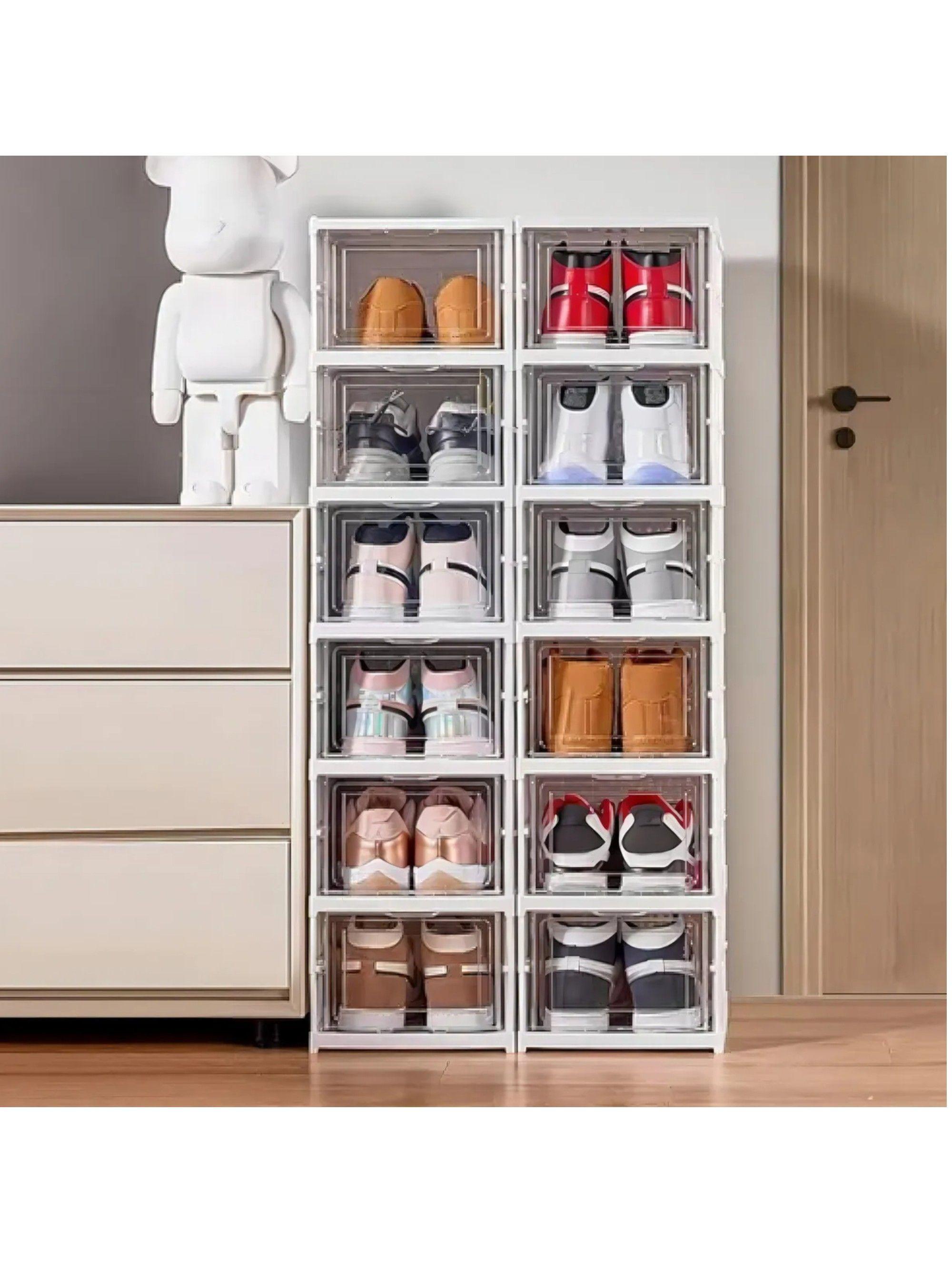 Organizador De Zapatos Gaccoa 6 Niveles Plegables Cajas Organizadora Para Zapatillas-7