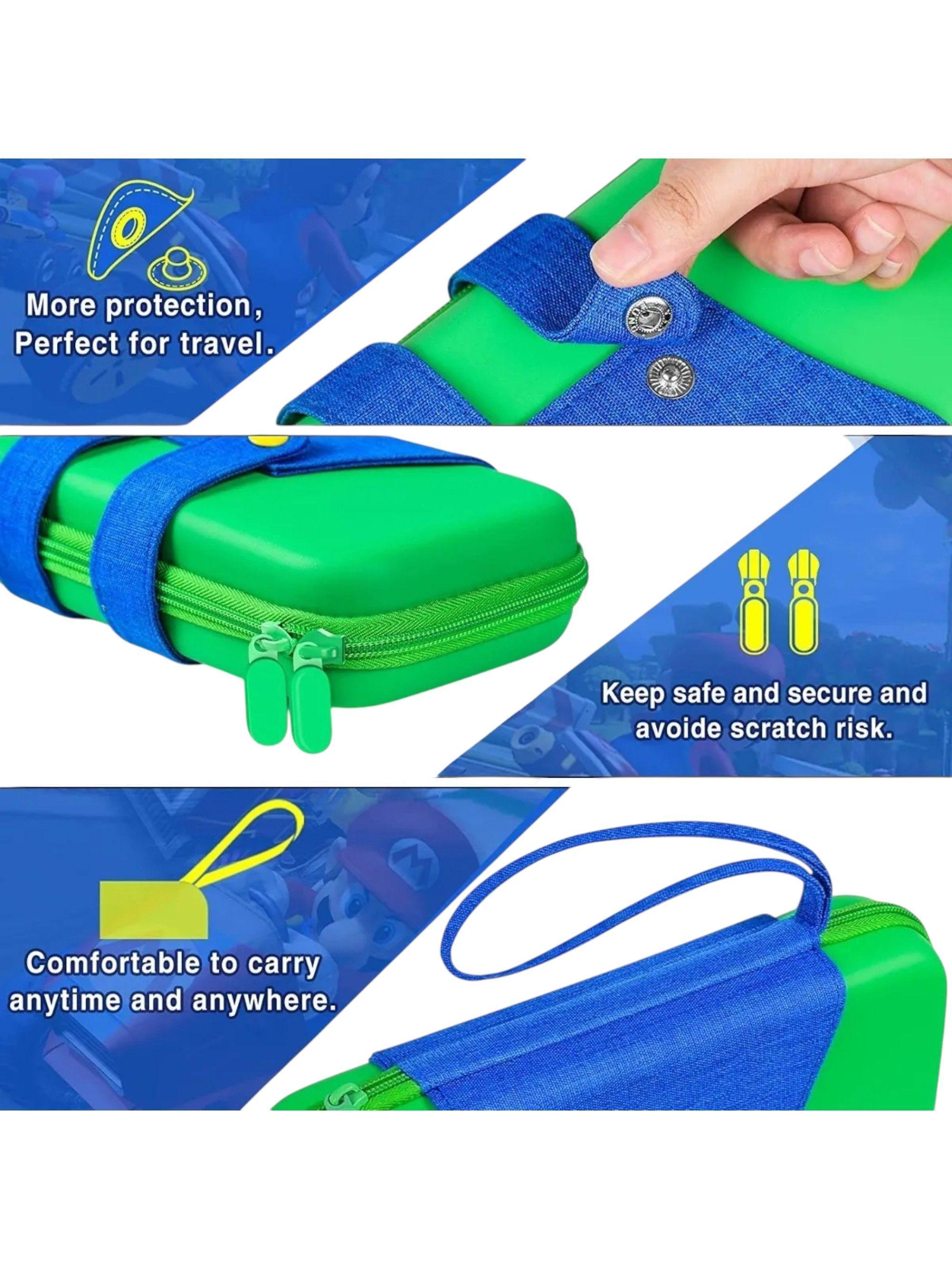 Bolso protector diseño de Luigi compatible con nintendo Switch normal y oled-2