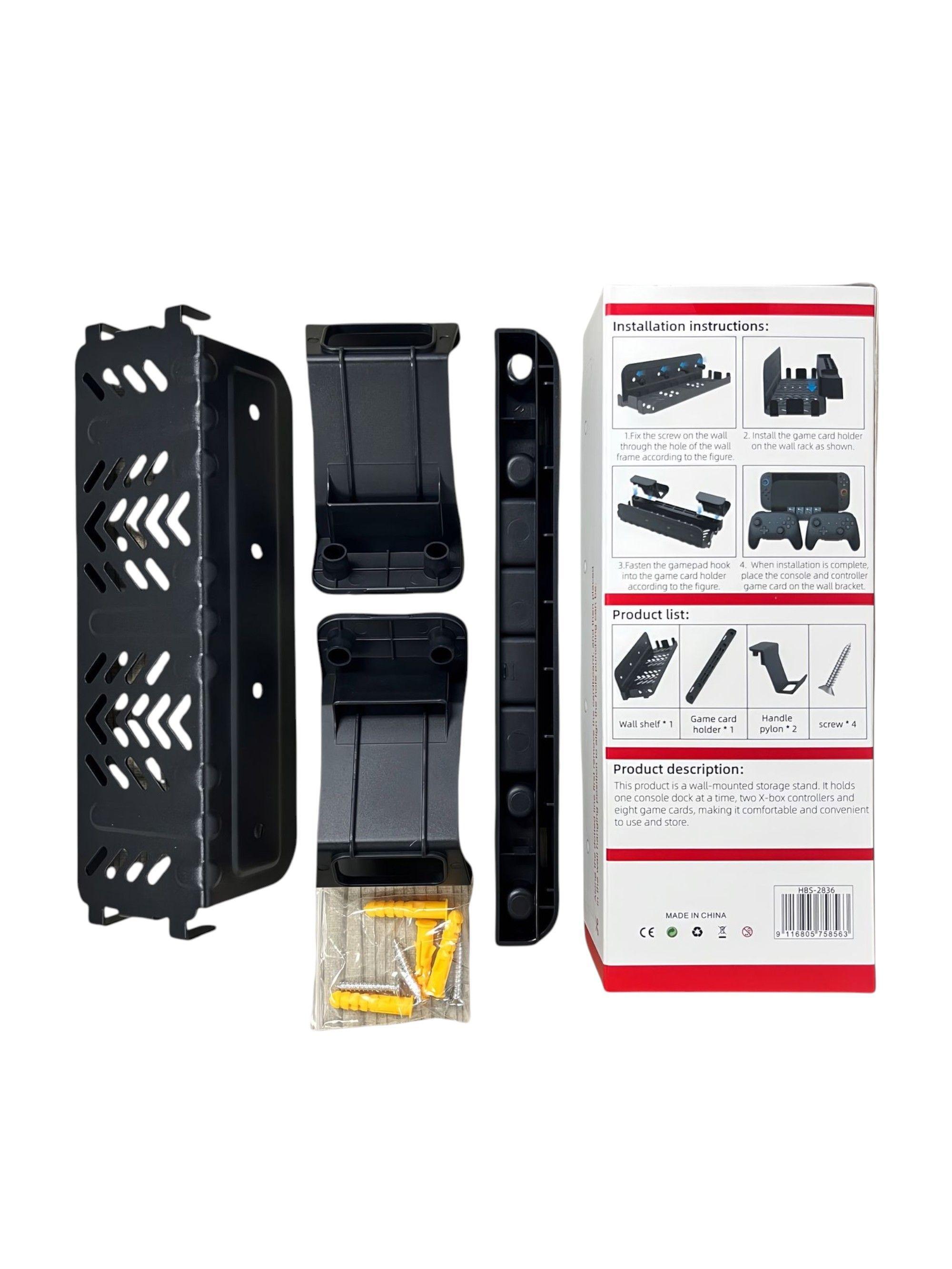 Soporte de pared de hierro complatible con switch 2 -7