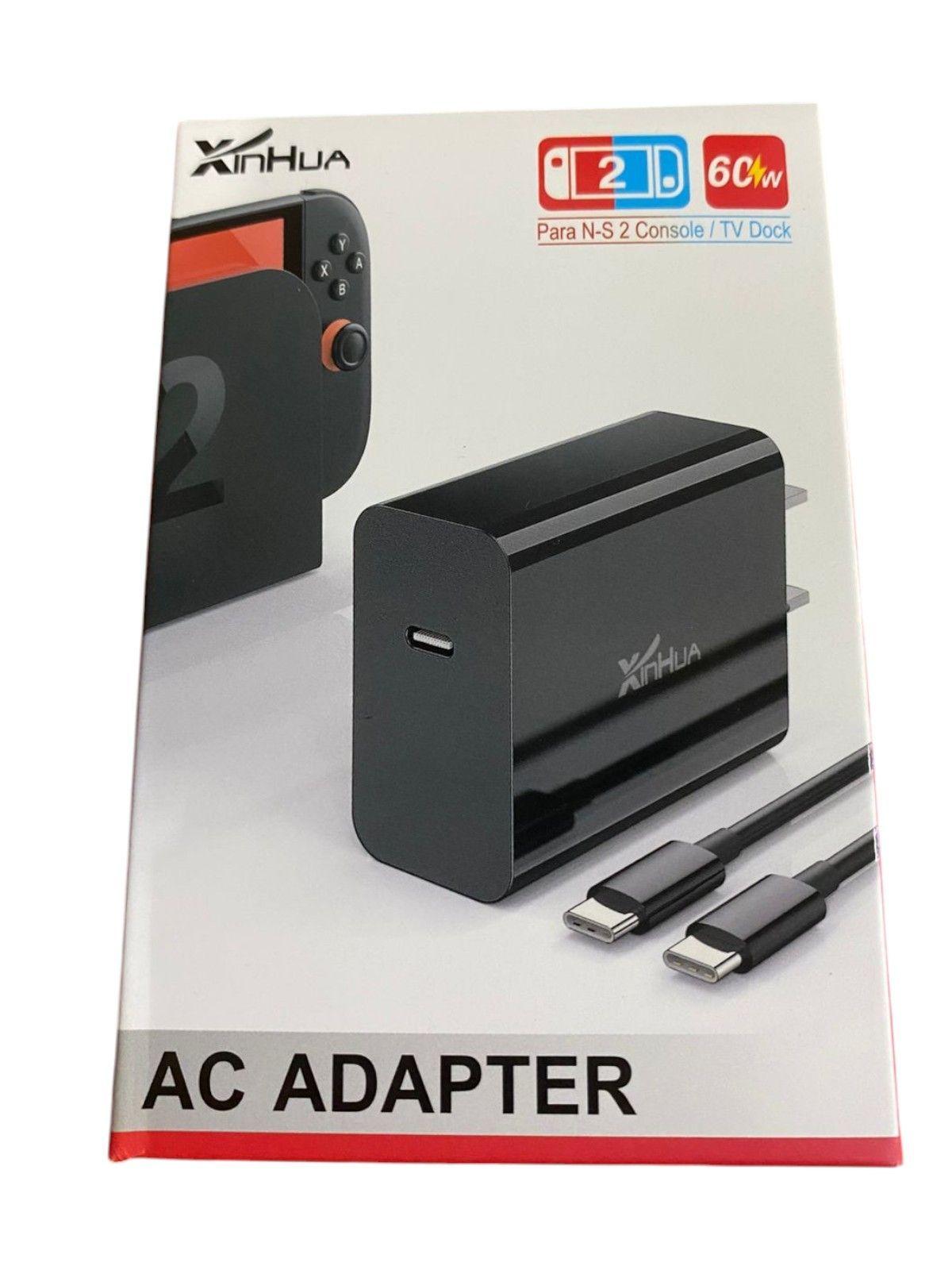 Cargador AC 60W compatible con Nintendo Switch 2-3