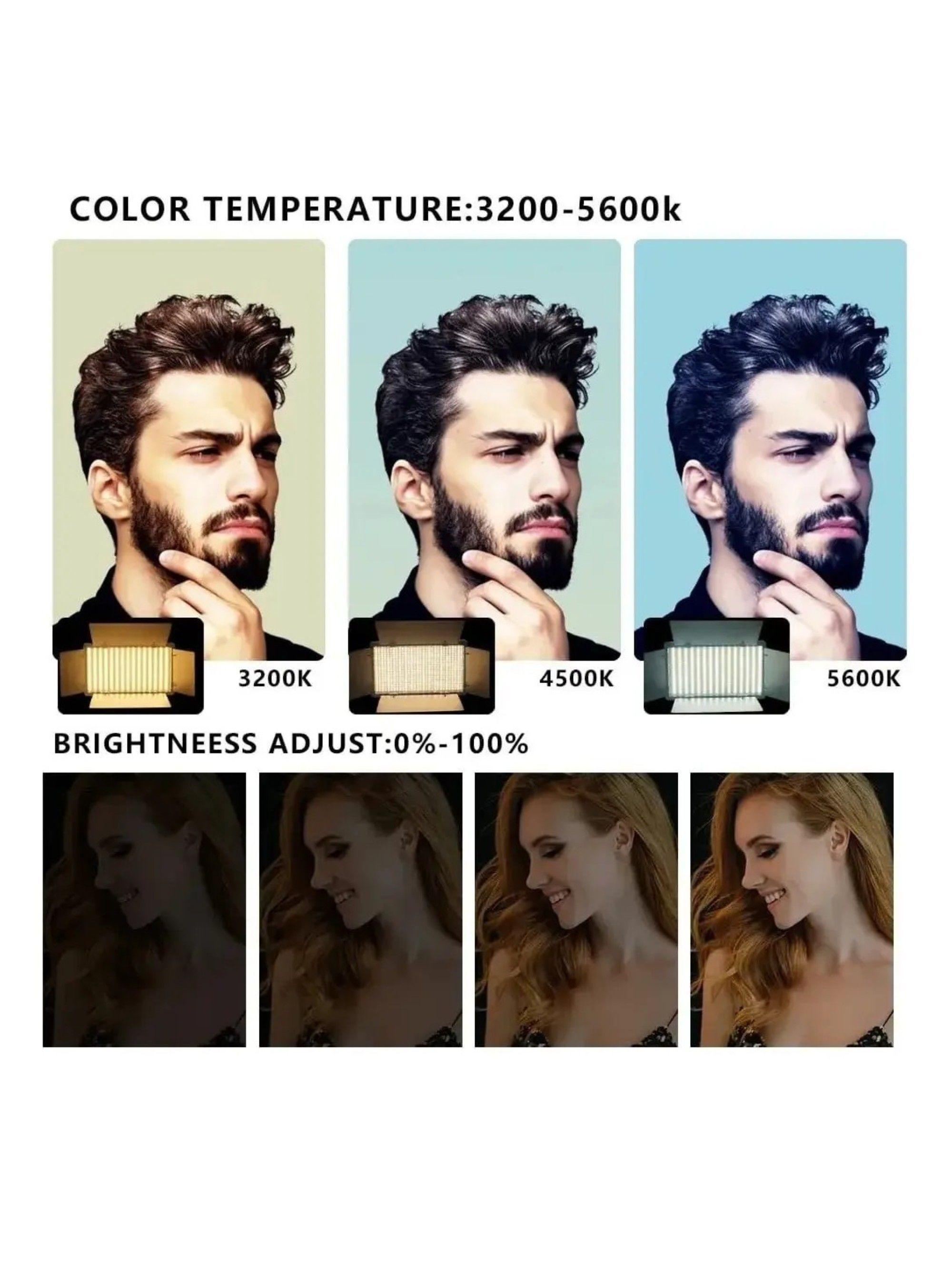 Panel Led Video Fotografía Reflector Luz 800 + Tripode  generico -5