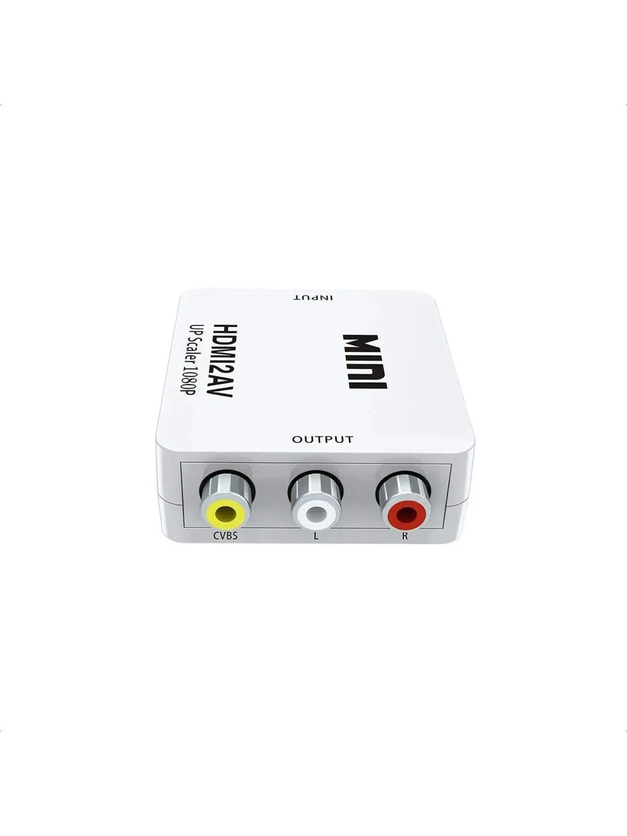 Adaptador Convertidor Av Rca Video A Hdmi Tv Deco Ps2 Wii-3
