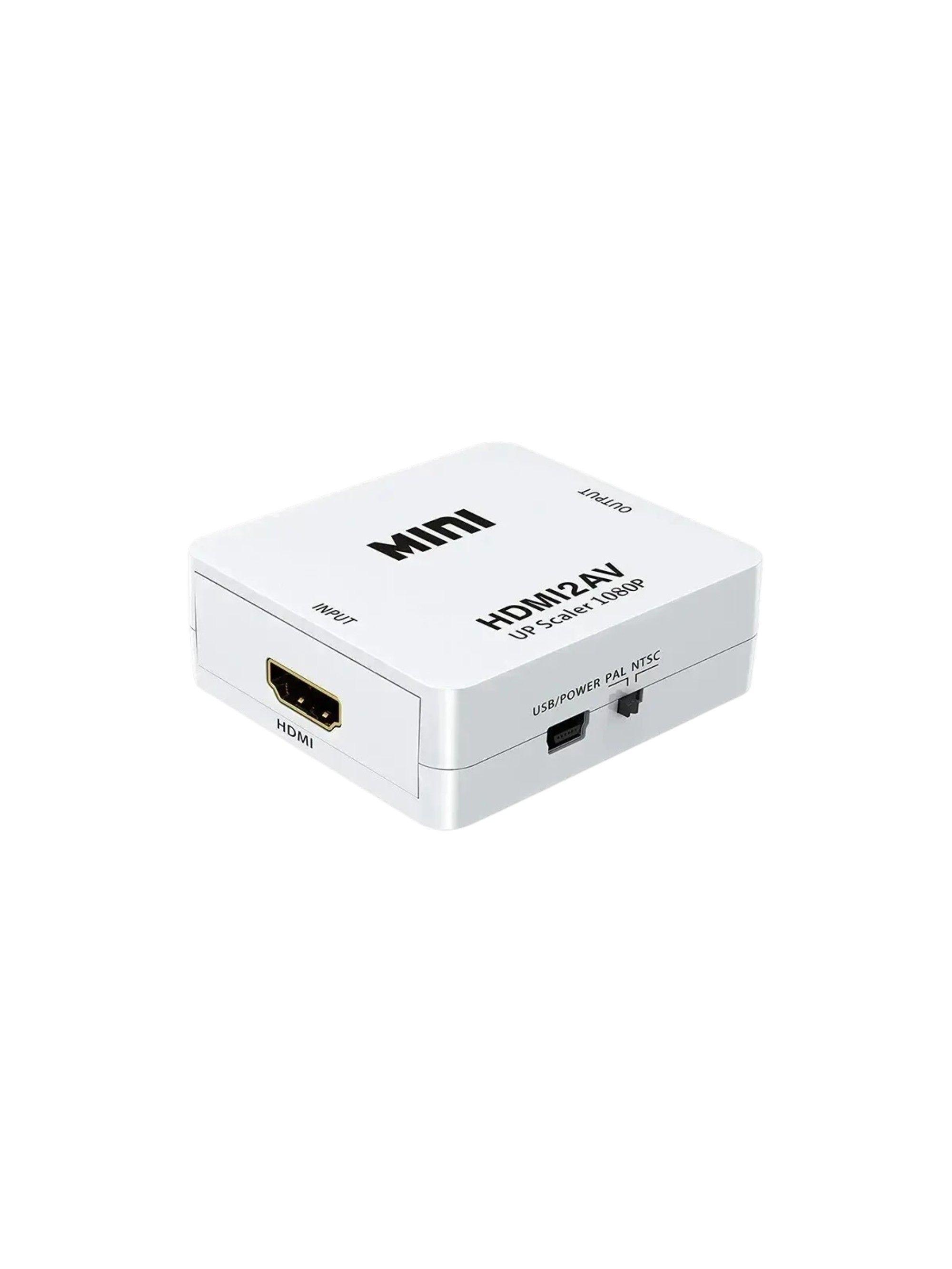 Adaptador Convertidor Av Rca Video A Hdmi Tv Deco Ps2 Wii-4