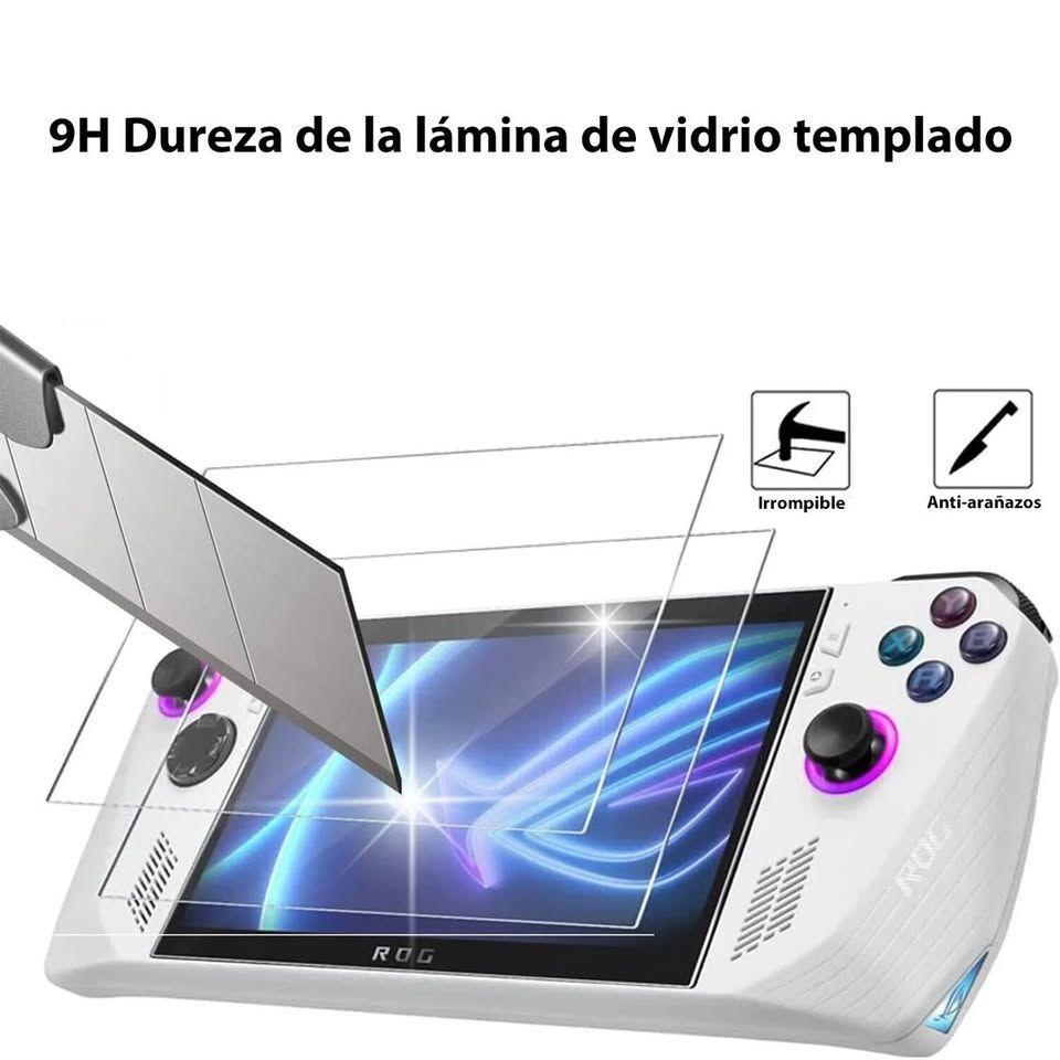  Pack de Carcasa Acrílica + Lámina de Vidrio para ASUS ROG Ally-4