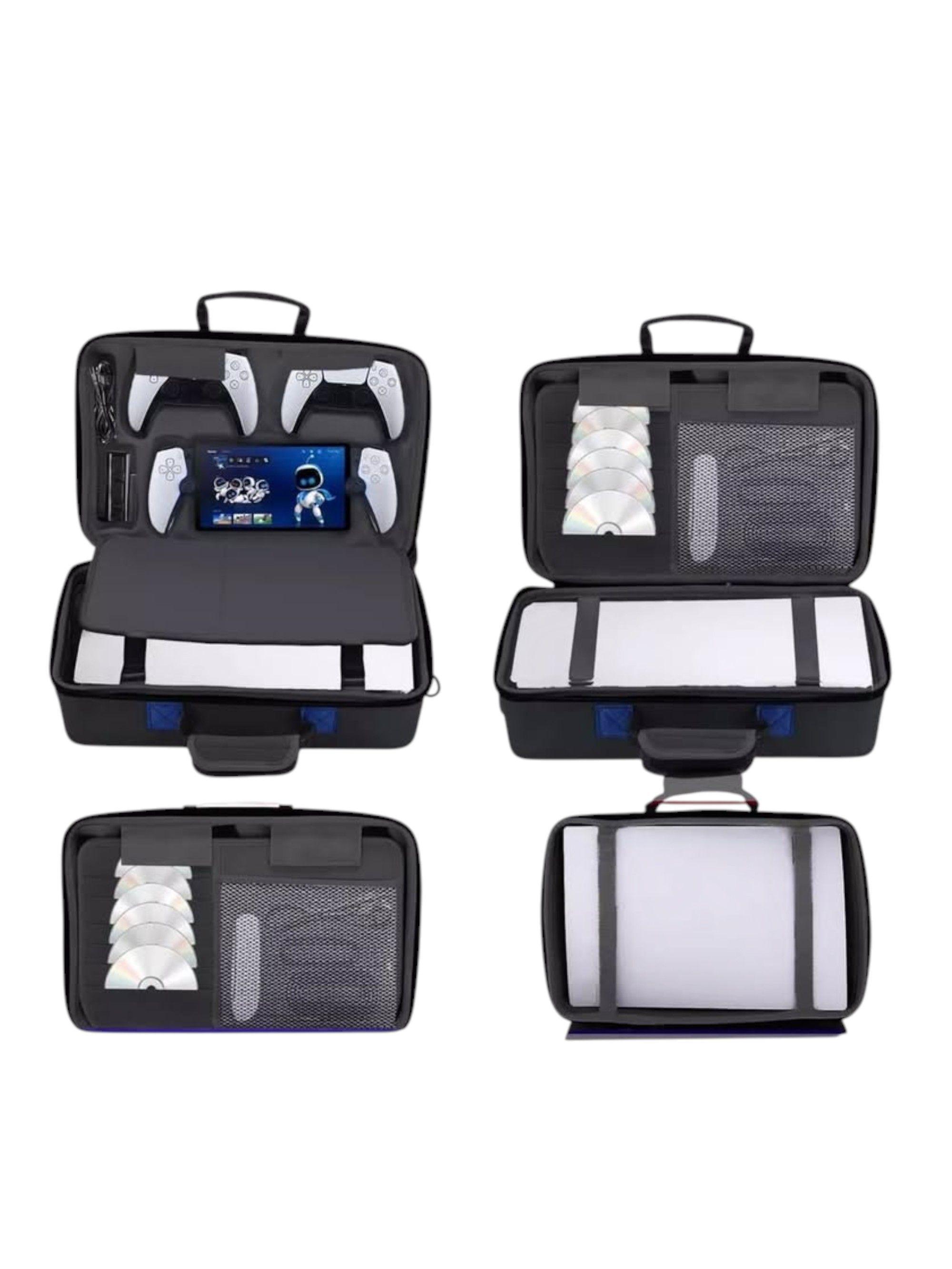 Bolso viaje rigido protector consola compatible playstation 5 / ps5 portal / ps5 Slim -5