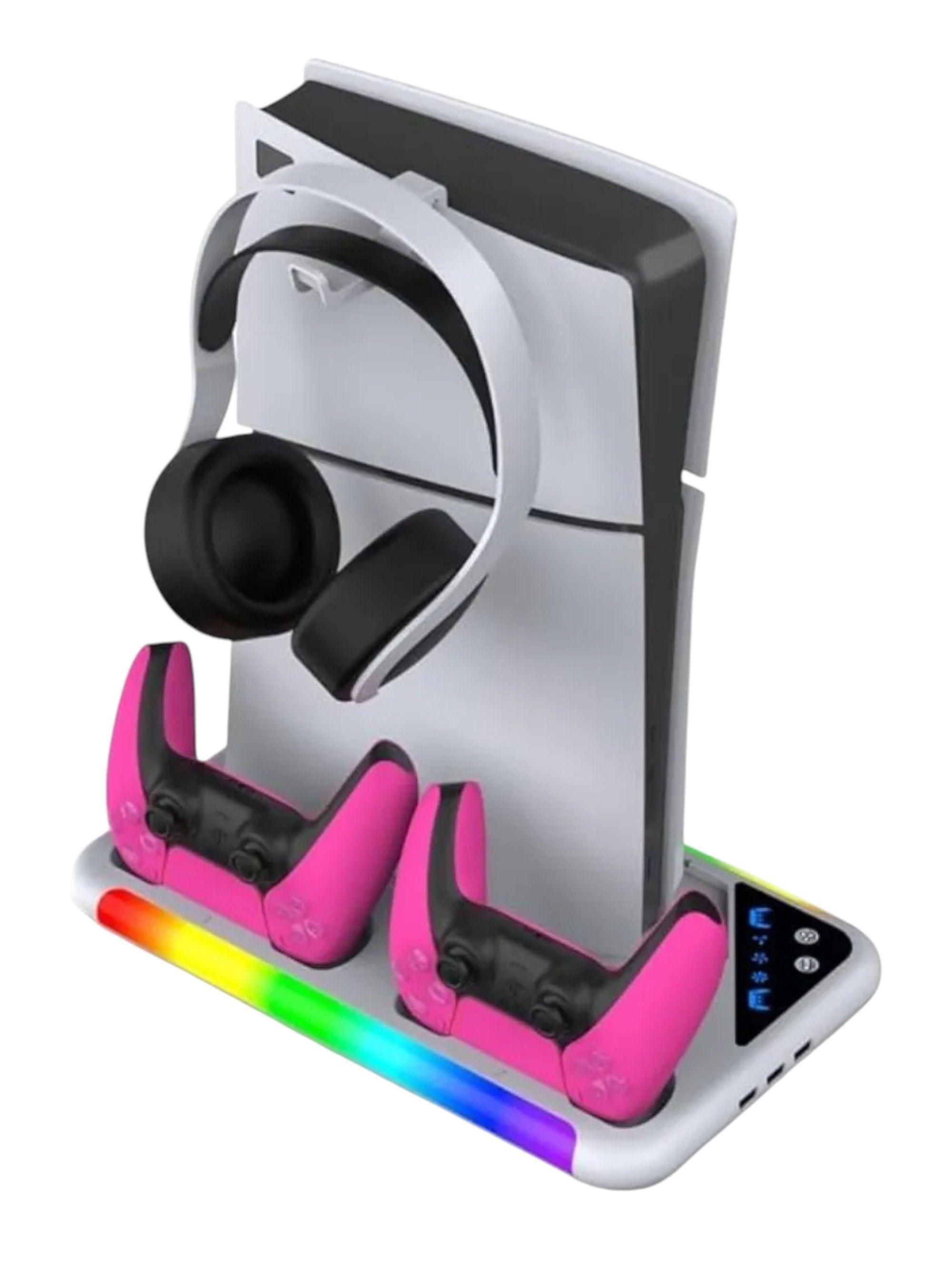 Soporte de refrigeración con base de carga de doble driver compatible con  PS5/PS5 Slim/PS5PRO-2