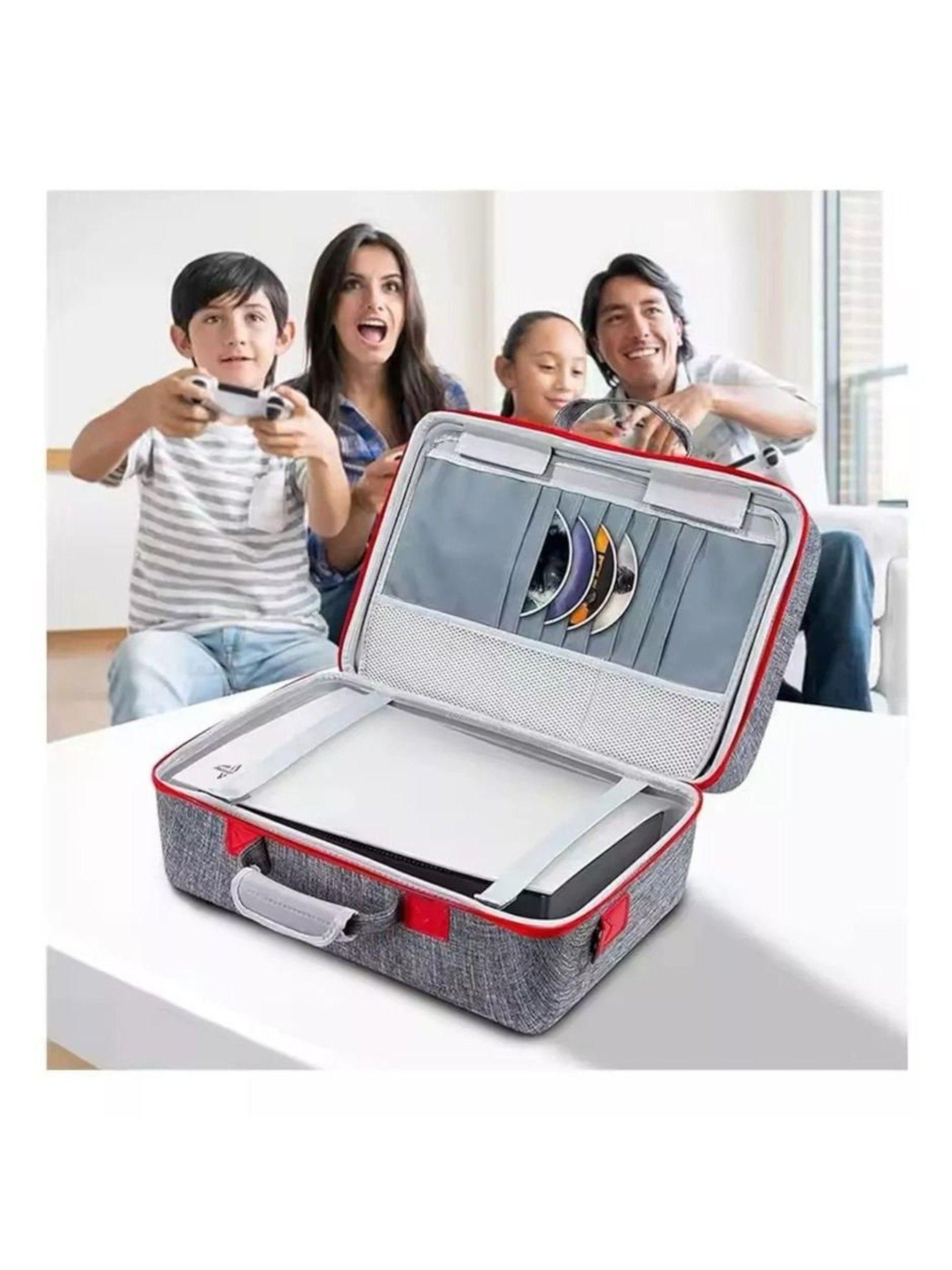 Bolso viaje rigido protector consola compatible playstation 5-4
