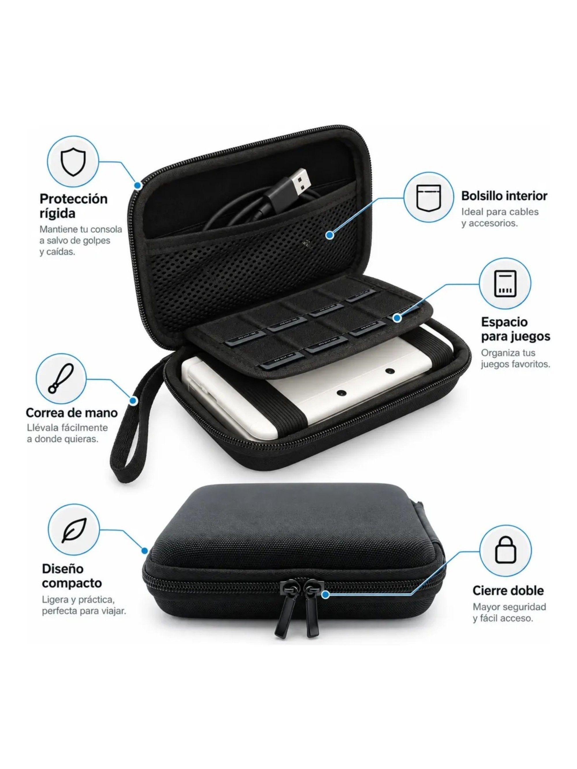 Estuche Rigido Compatible Consola nintendo 3DS/ XL /New 3 Ds-XL /New 2dsxl-5
