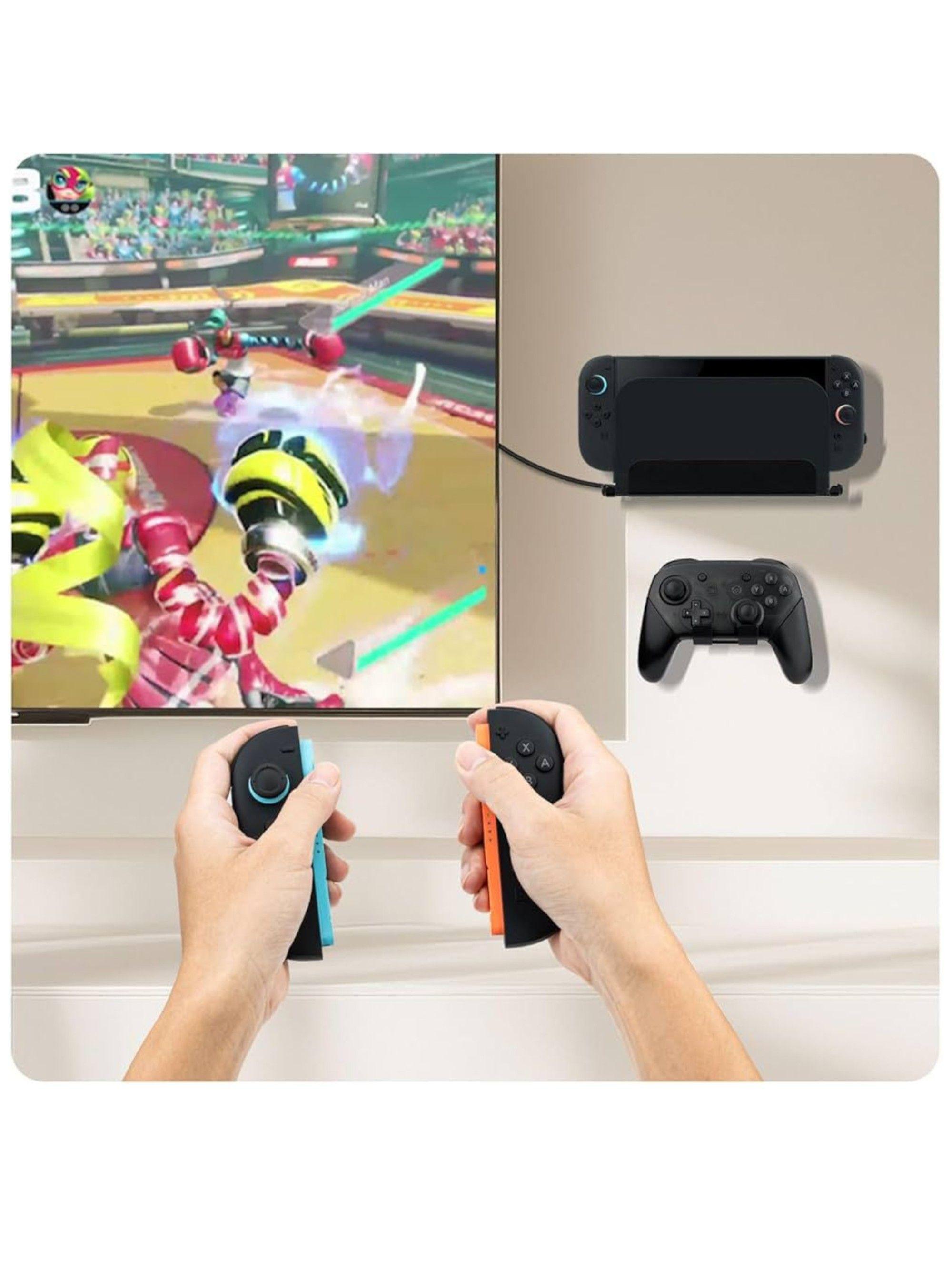 Soporte de pared compatible con Switch 2, Dock, joycon y control Pro.-4
