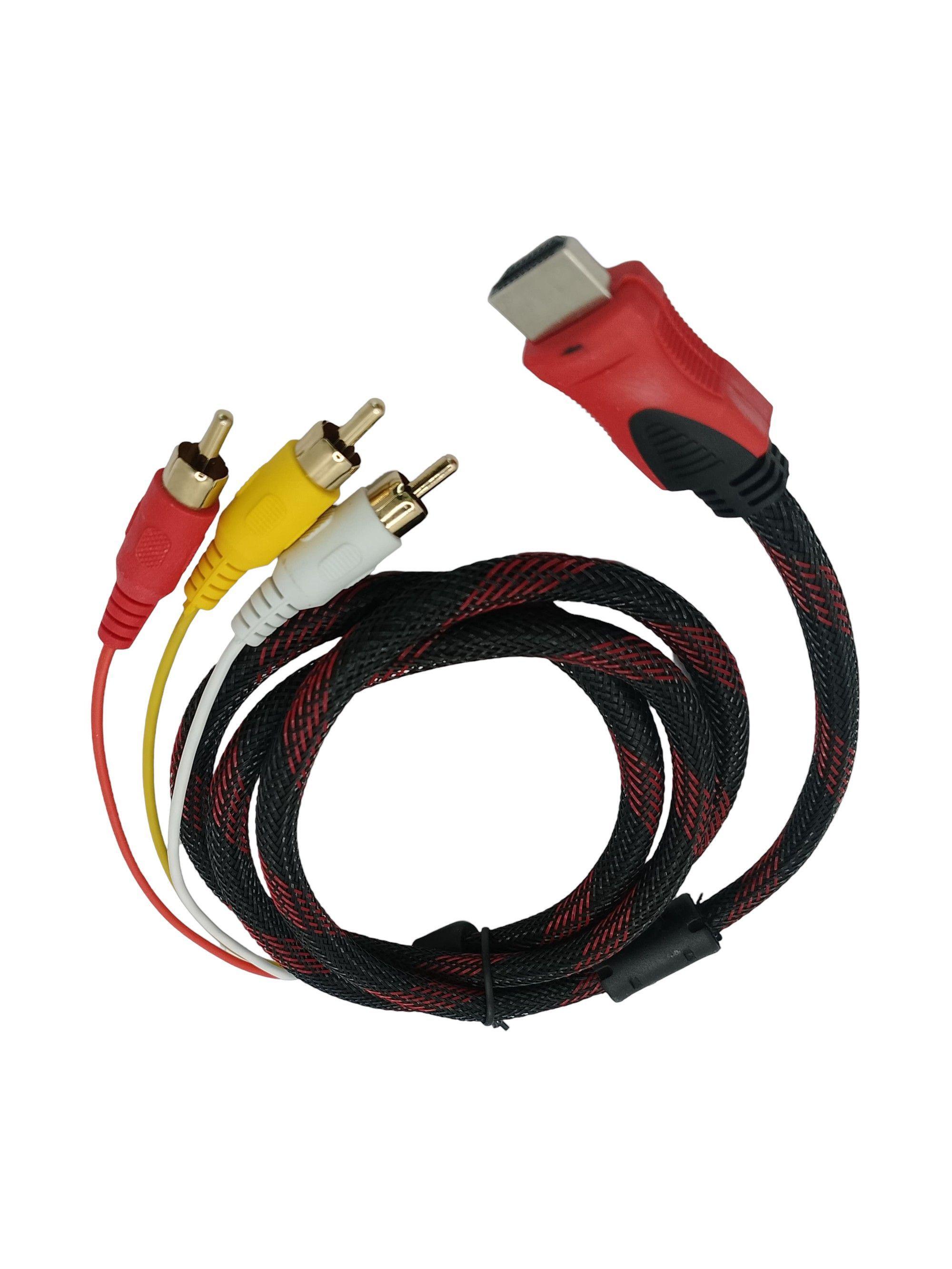 Cable  AV (amarillo, rojo y blanco) a HDMI-2