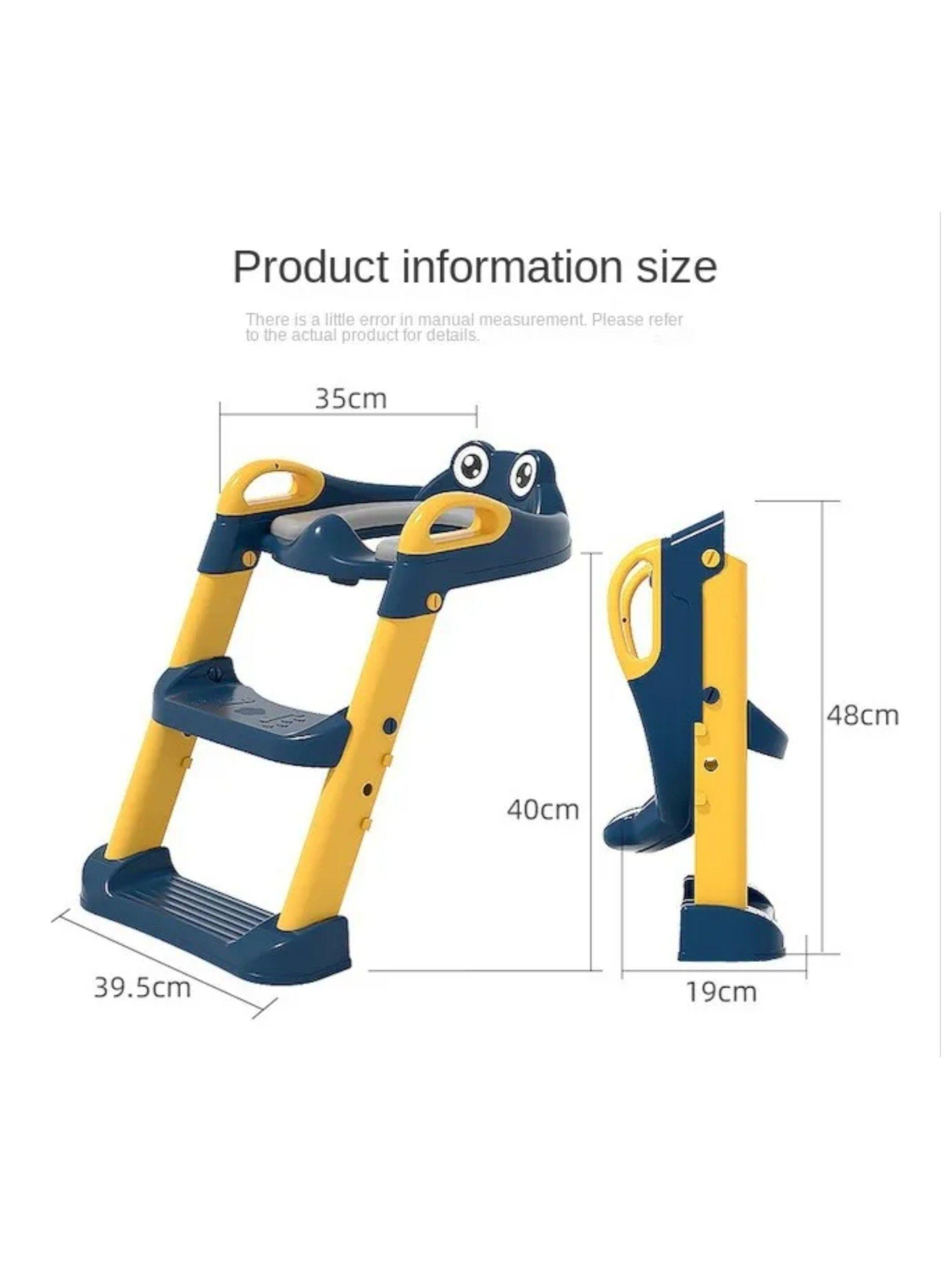 Escalera Para Niño Inodoro Asiento con cogin-3