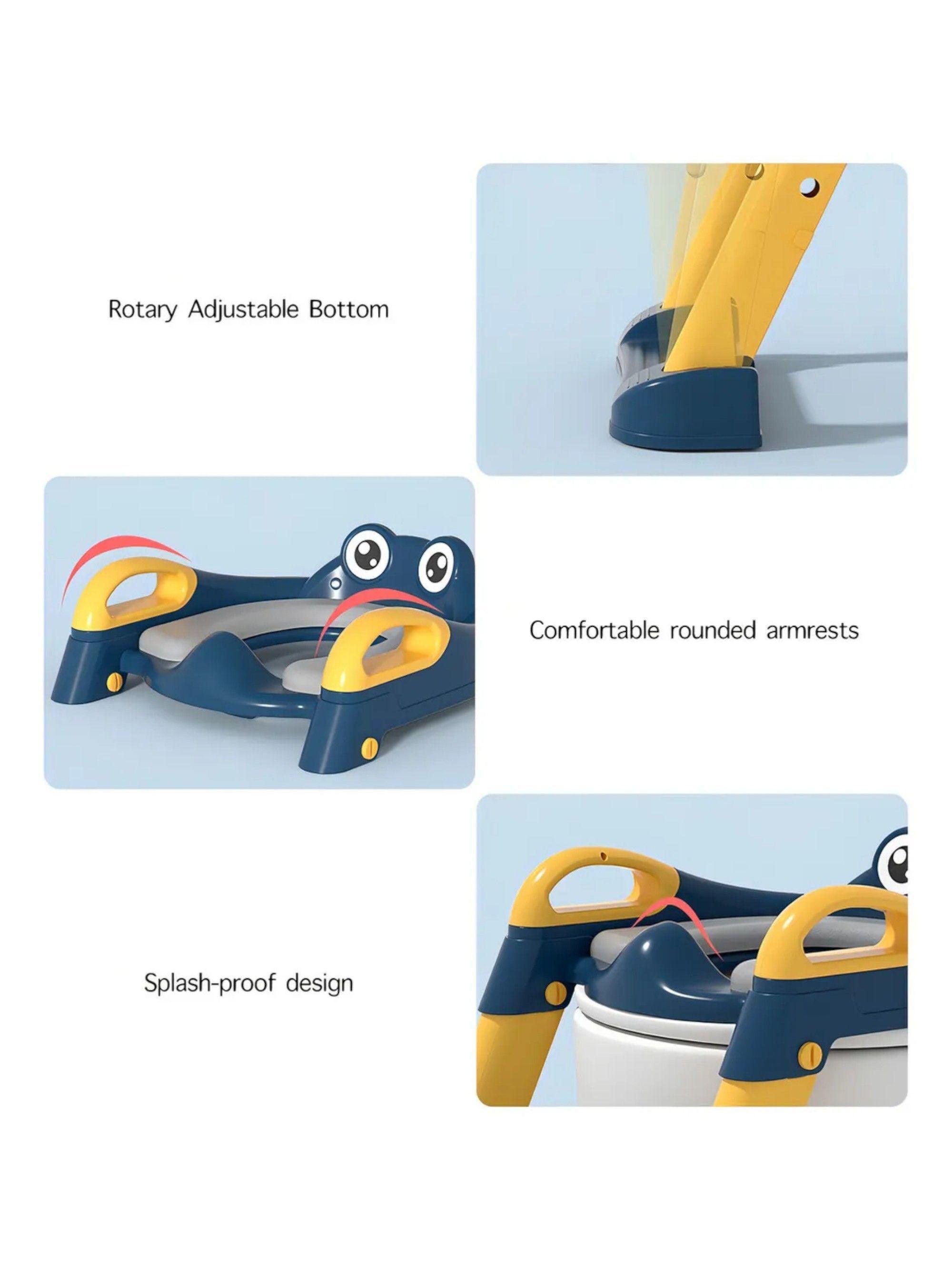 Escalera Para Niño Inodoro Asiento con cogin-5
