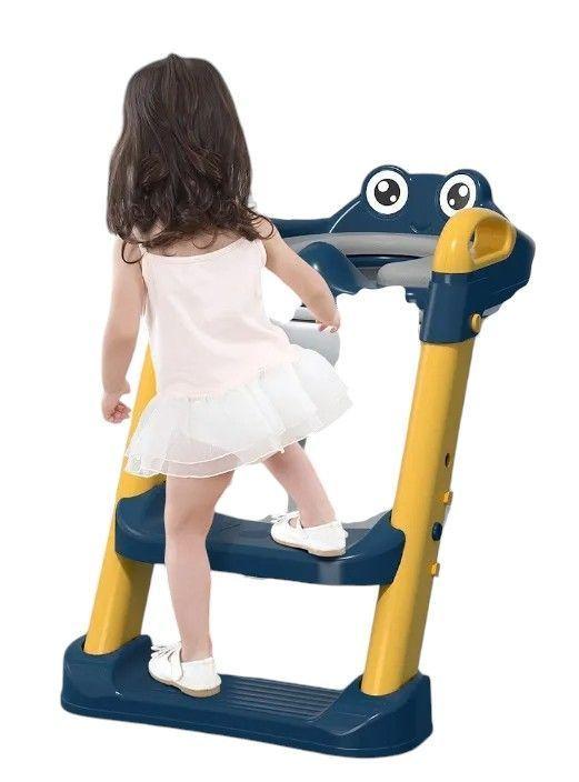 Escalera Para Niño Inodoro Asiento con cogin-1
