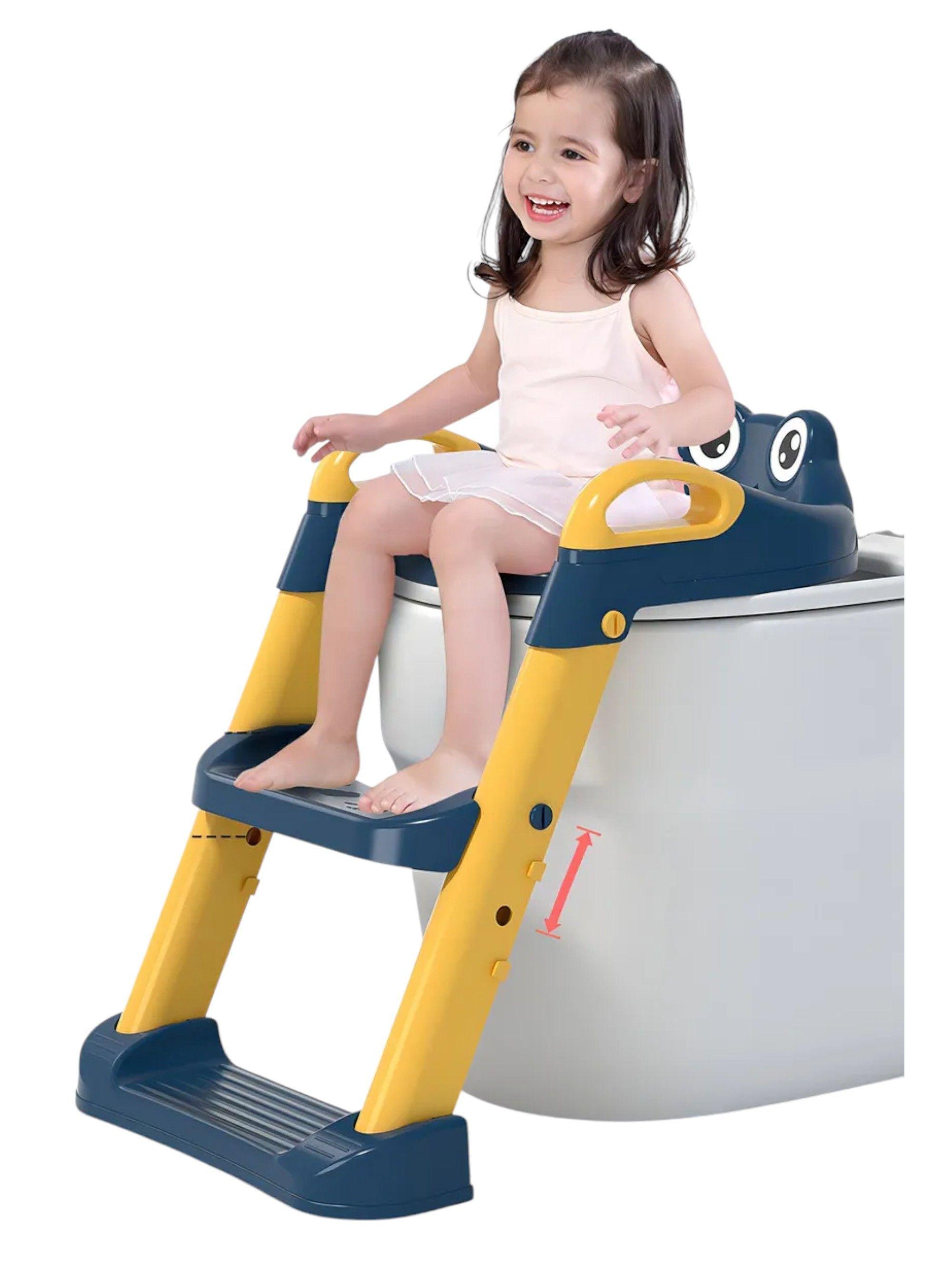 Escalera Para Niño Inodoro Asiento con cogin-2
