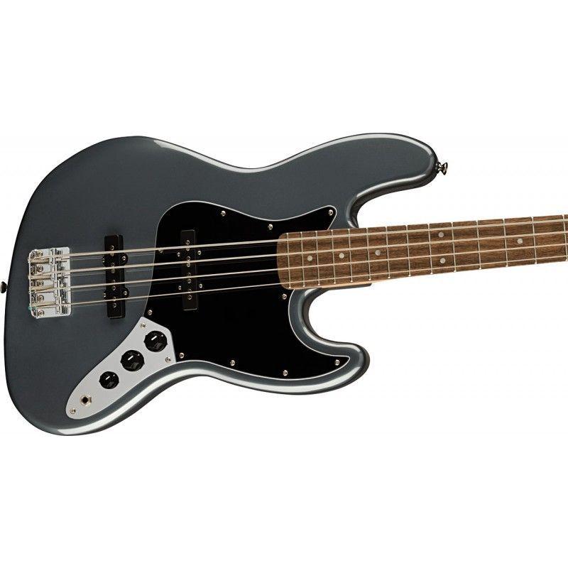 Squier Affinity Jaguar Bass H - Charcoal Frost Metallic-2