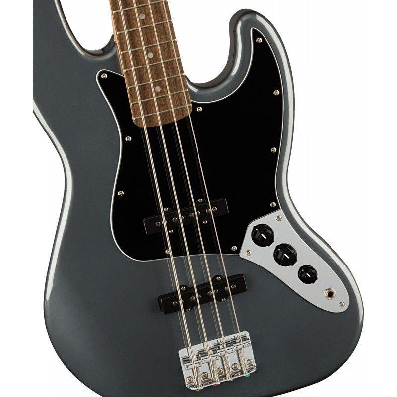 Squier Affinity Jaguar Bass H - Charcoal Frost Metallic-3