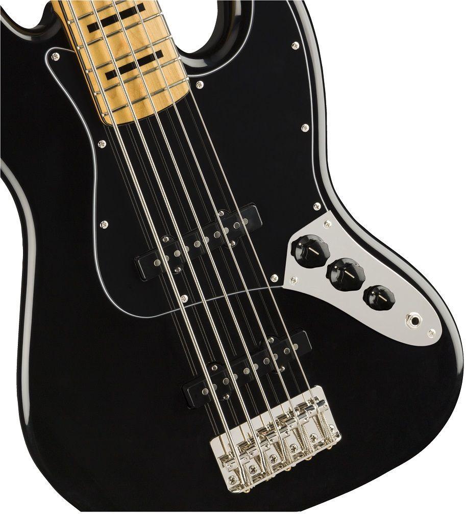 Bajo Eléctrico Squier Jazz Bass V 70s Classic Vibe (Negro)-2