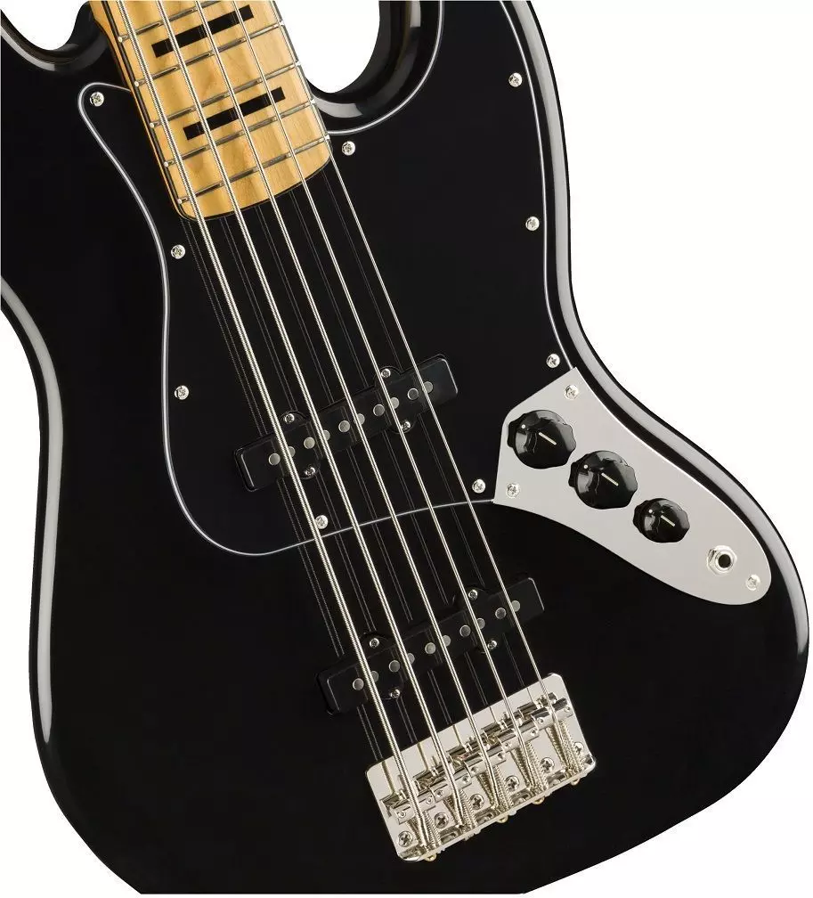 Bajo Eléctrico Squier Jazz Bass V 70s Classic Vibe (Negro)-2