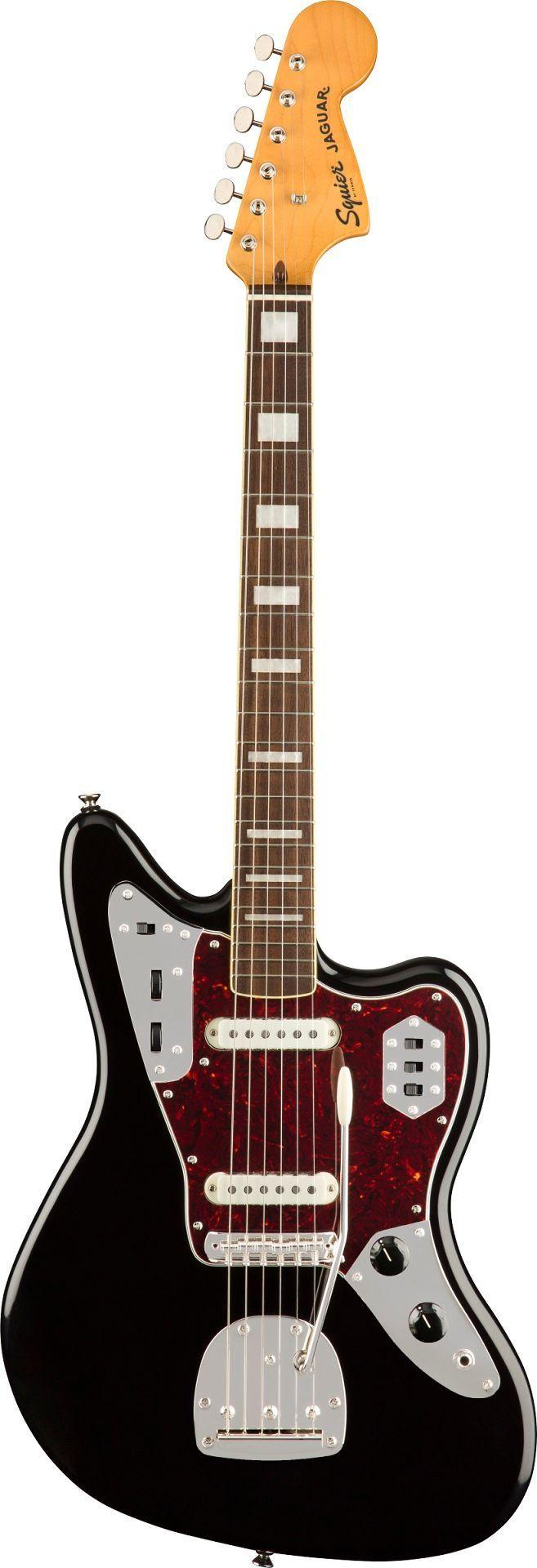 Guitarra Eléctrica Squier Jaguar Classic Vibe 70s (Negro)-0