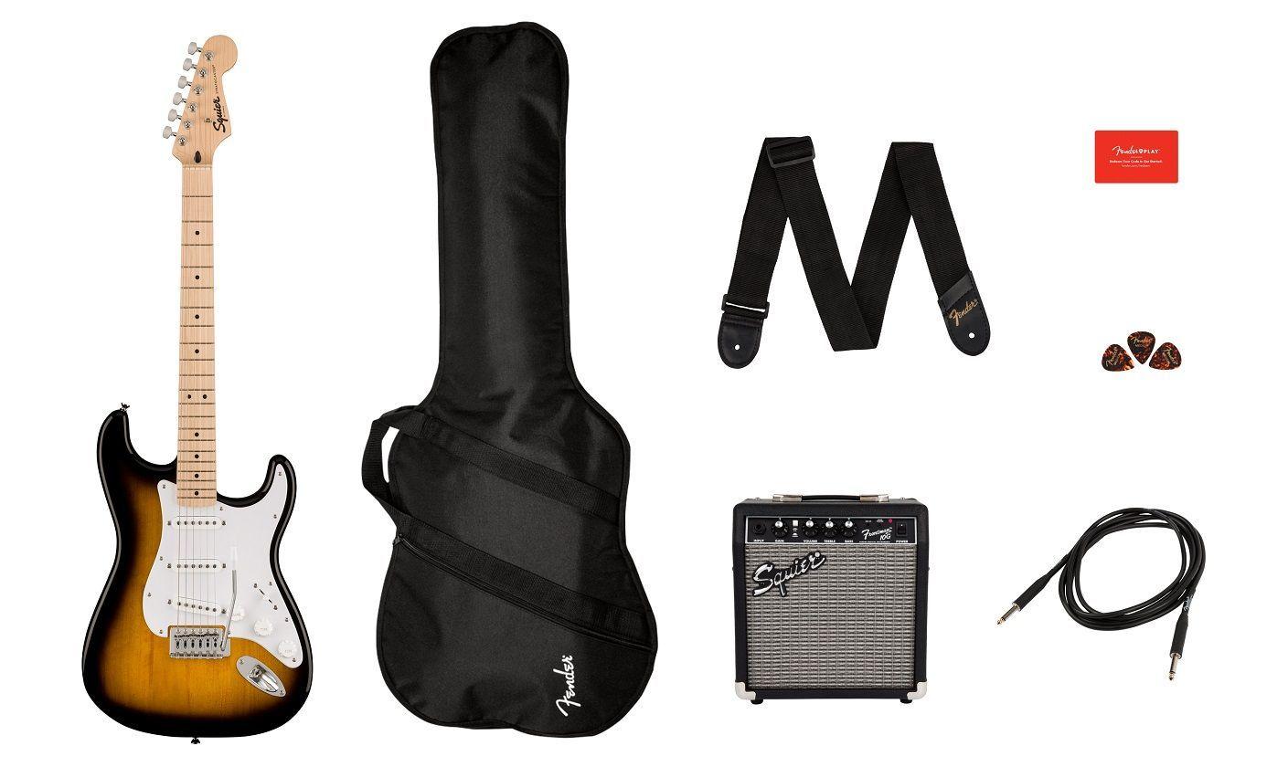 Pack Guitarra Eléctrica Squier Stratocaster Sonic (Sunburst)-2