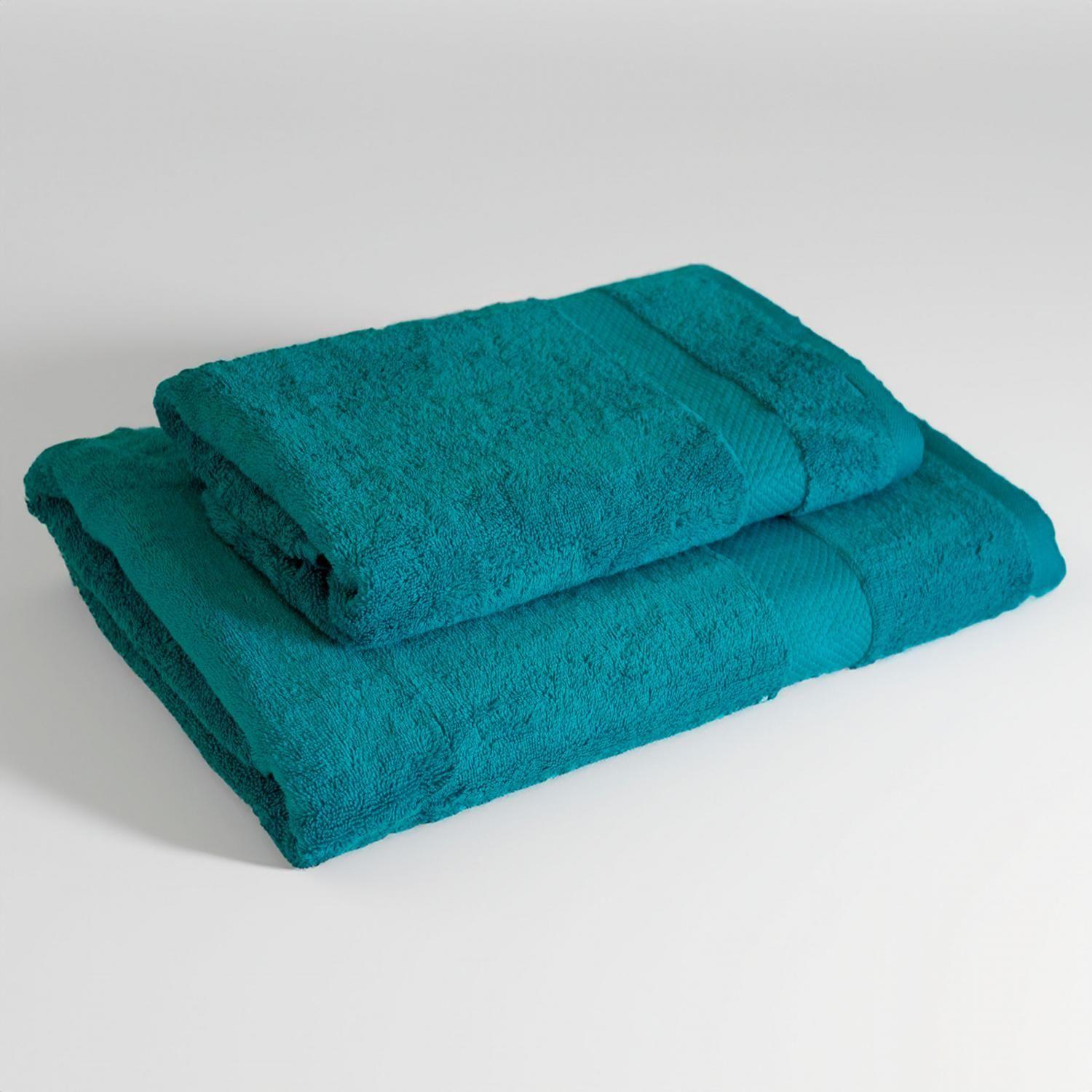Set de Toallas Calidad Premium 100% Algodón 1070 Gr Turquesa-2