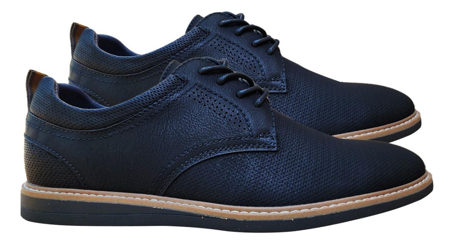 Zapato Casual Semi-formales De Hombre Comodos Black 7429-2