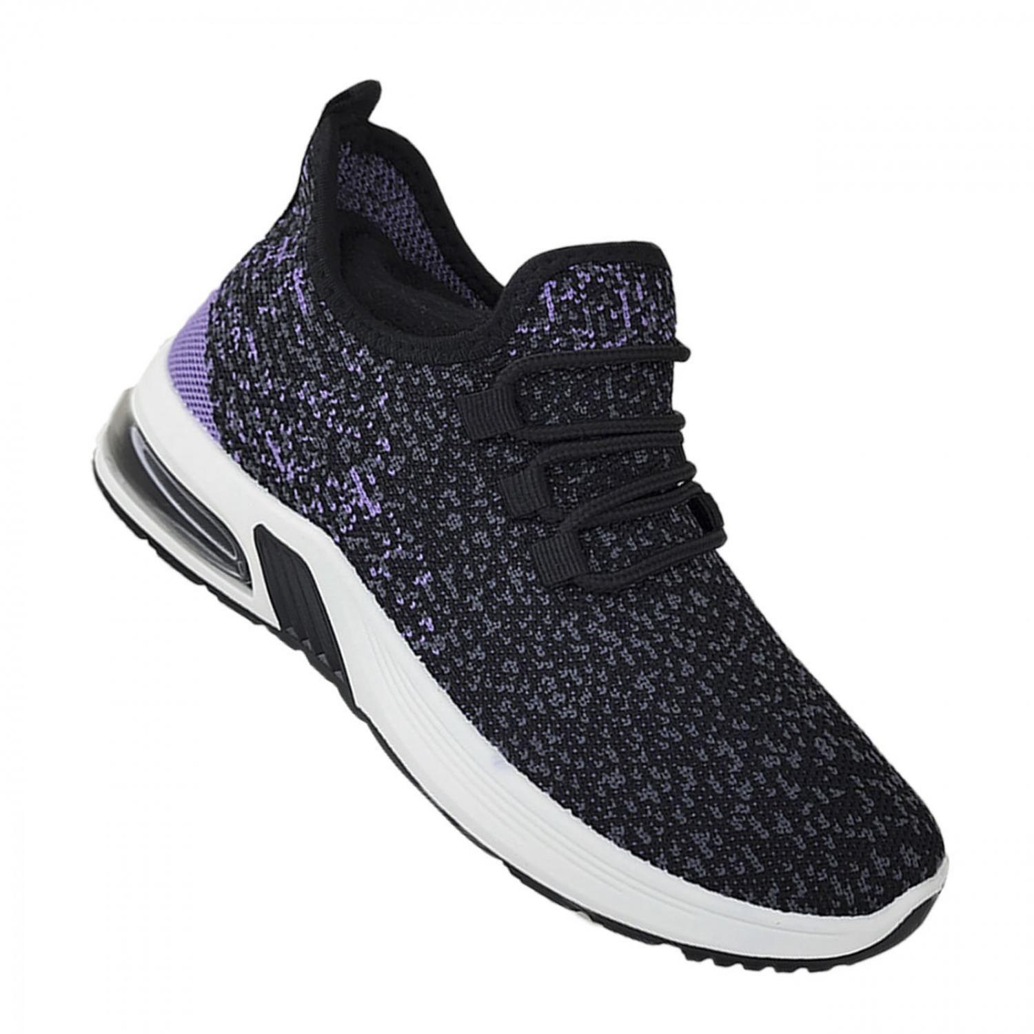 Zapatillas Deportivas Air Running Mujer Negro/lila 3209-0