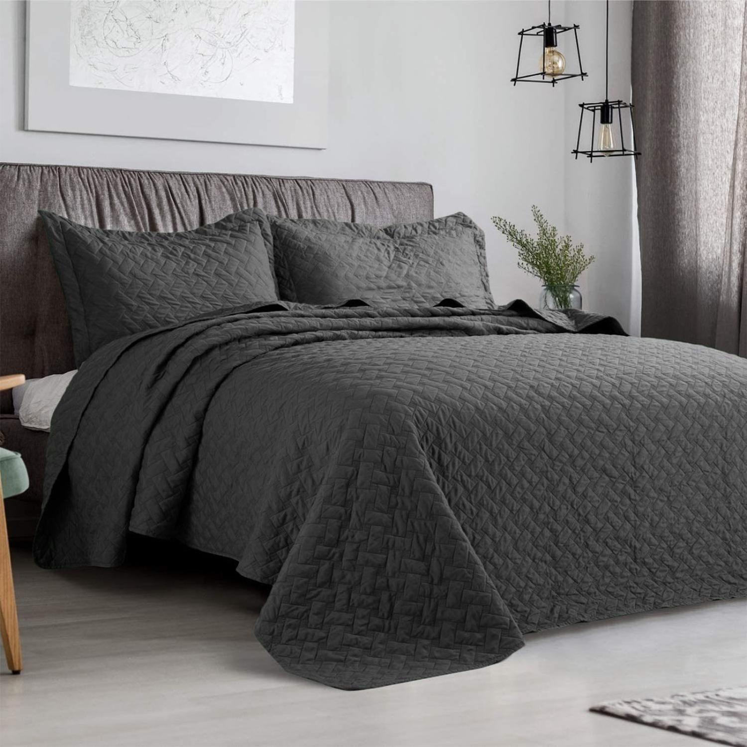Cubrecama De Verano Quilt 2.5 Plazas (King) Liso-0