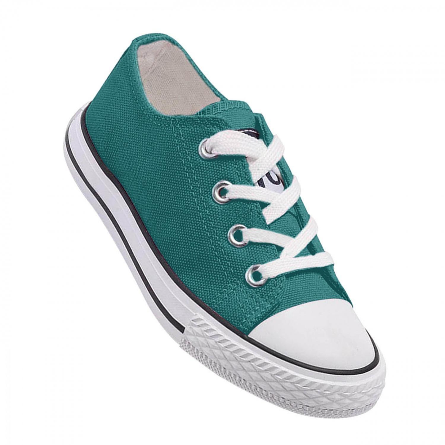 Zapatilla Infantil De lona Urbana Casual - Turquesa - 7195-0