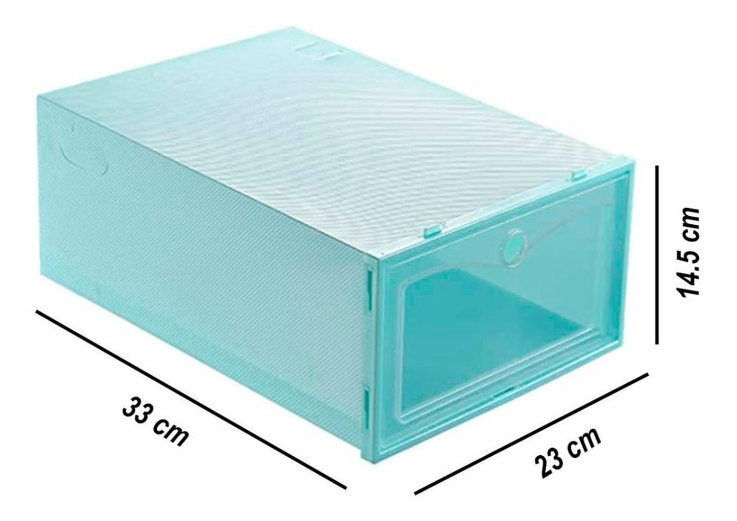 Zapateras Cajas Organizadoras De Zapatos Apilables 6 Pares Colores-1