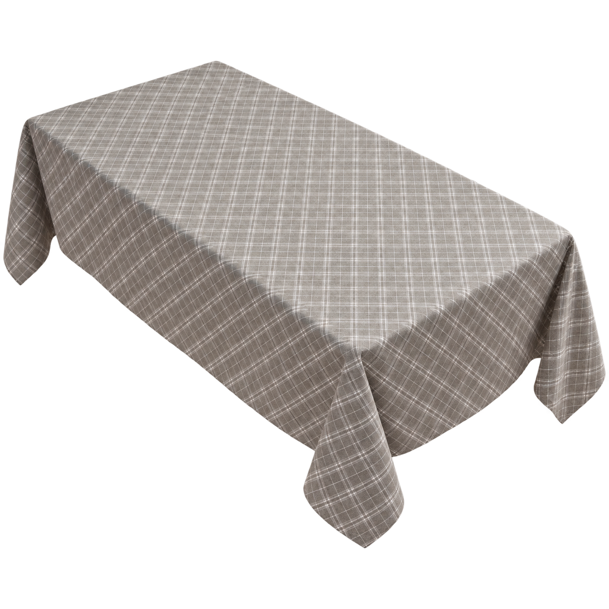 Mantel Rectangular Gris 140x220 cm Poli-algodón 848-7