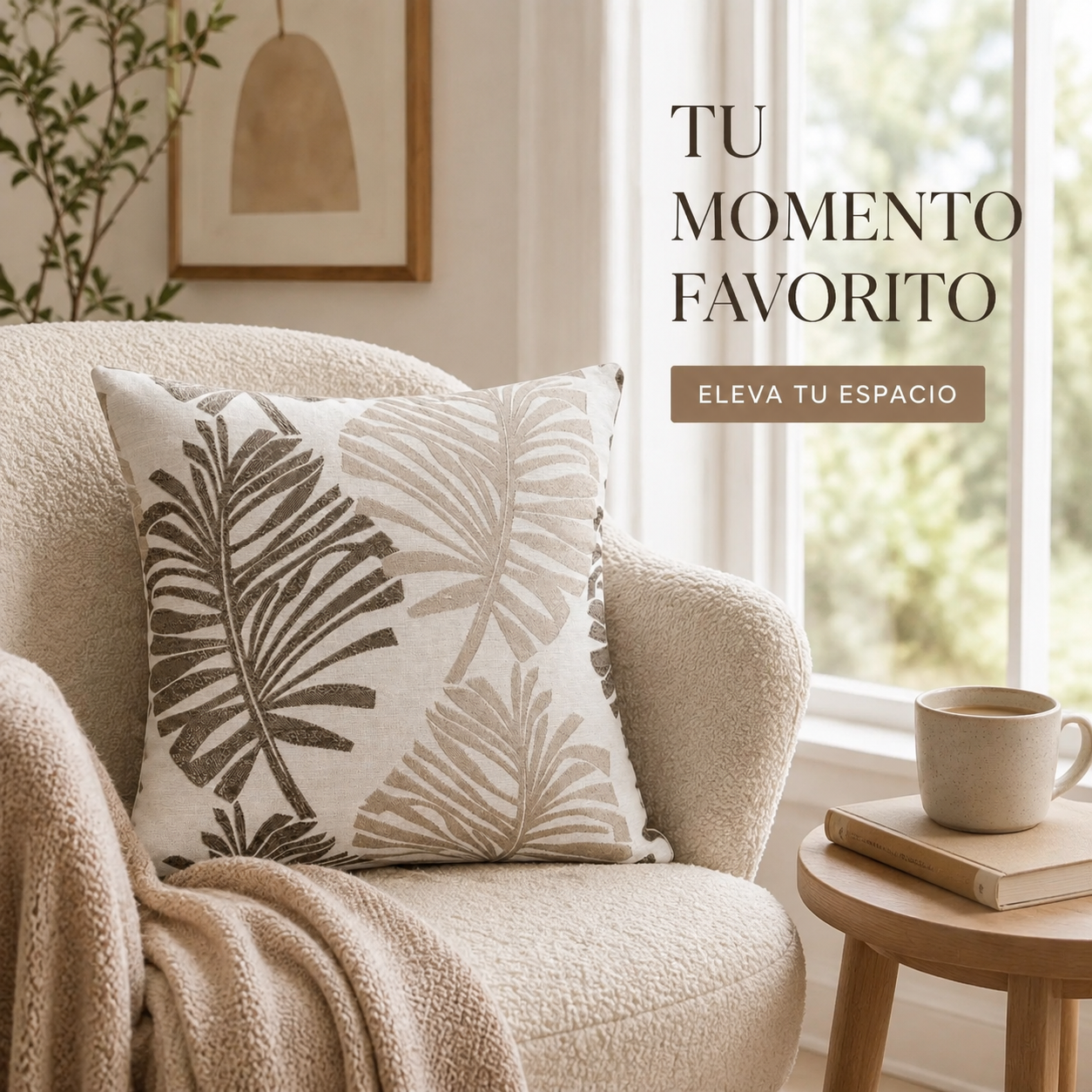 Fundas para cojin Elengantes Desing Hojas Gris 828 Alta Durabilidad-2