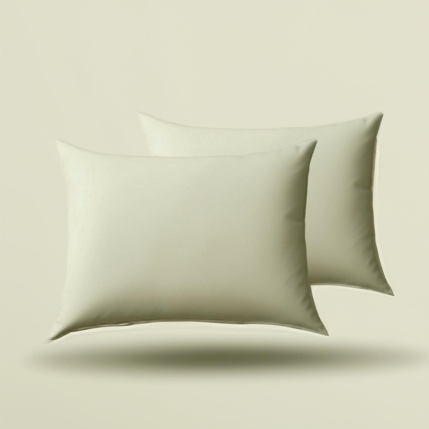 Pack de Almohada 70x40 cm Comodidad para un Sueño Reparador Beige-1