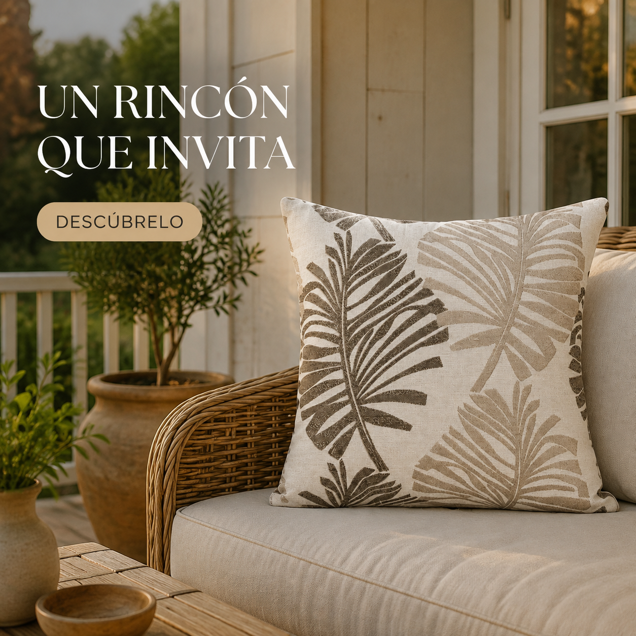 Fundas para cojin Elengantes Desing Hojas Gris 828 Elegante-6