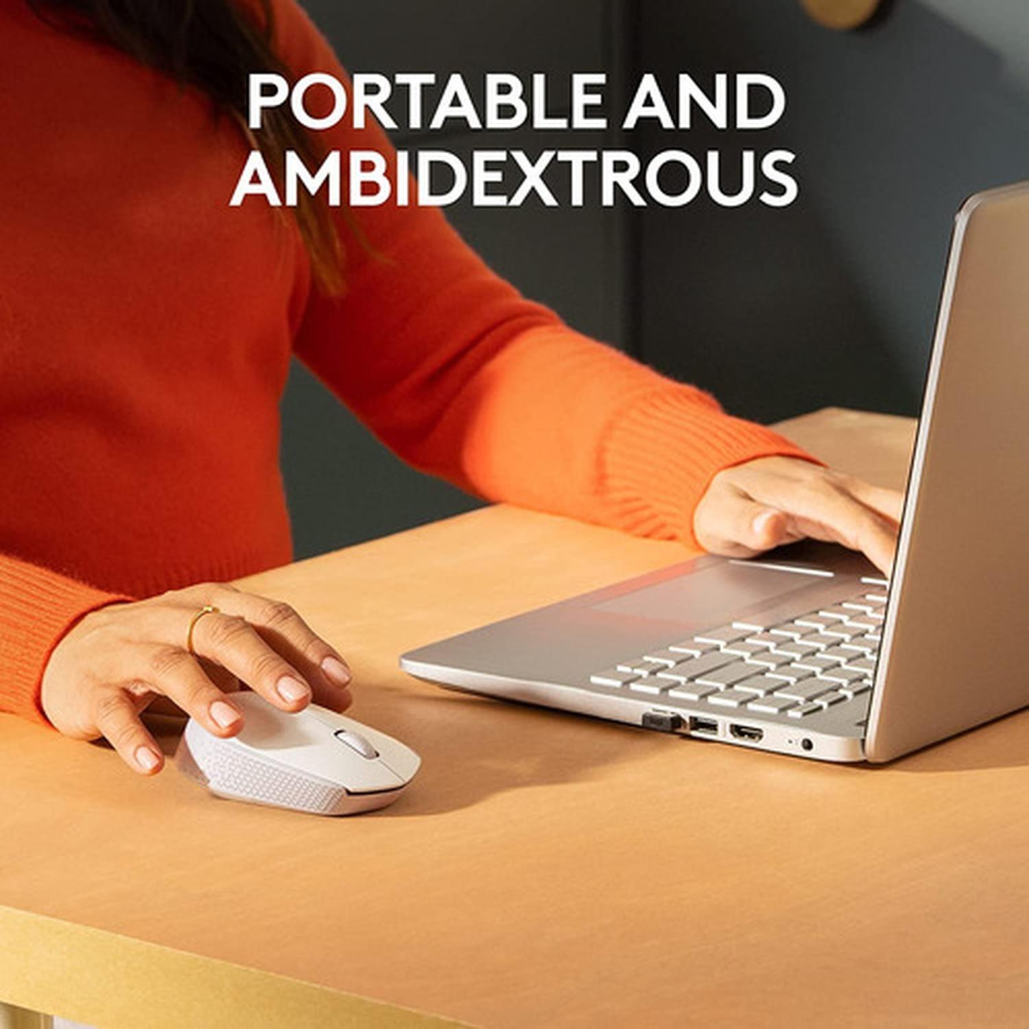 Mouse Inalambrico Logitech M170 Usb Blanco Larga Duracion-5