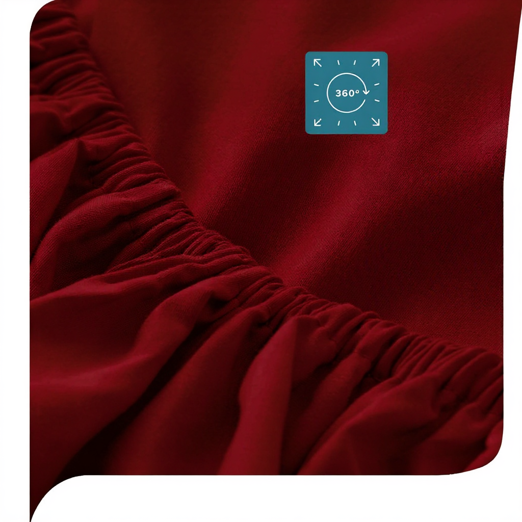 Sábanas King Lisas | 800 Hilos Suavidad Total Burdeo-3