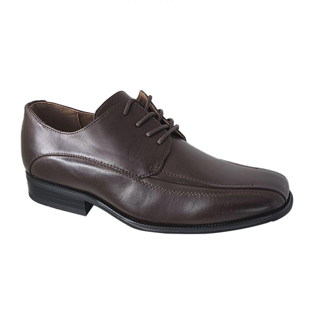 Zapato de Vestir Juvenil Armonia 3216 Café con Cordones-8