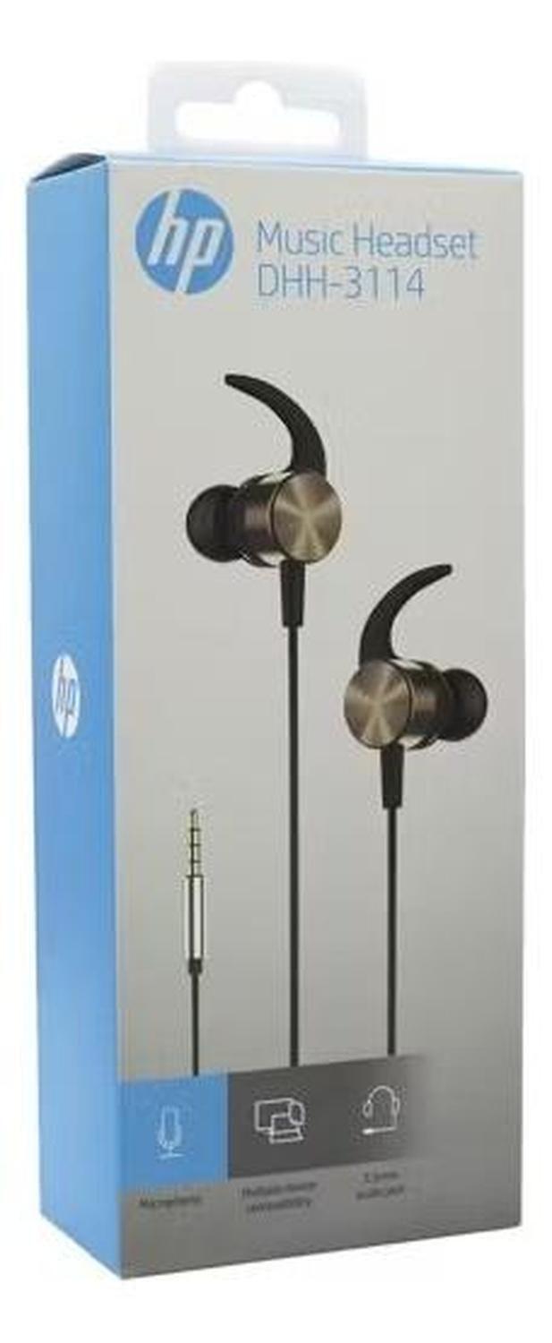 Audifono Hp Gold Con Microfono Dhh 3114 Jack 3,5 Pc/android-2
