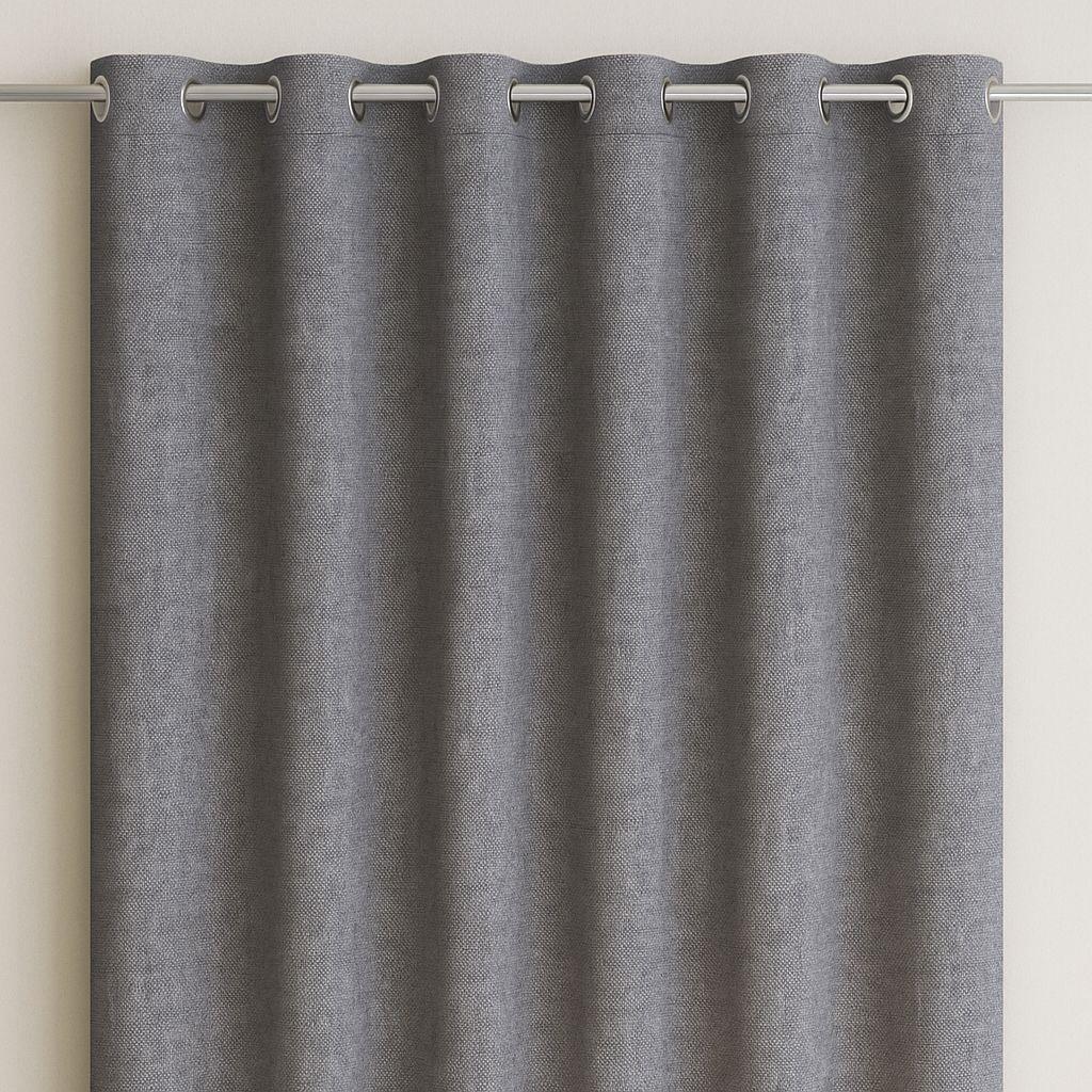 Cortina Blackout Gris 2 Paños Forro Blanco N°108-1
