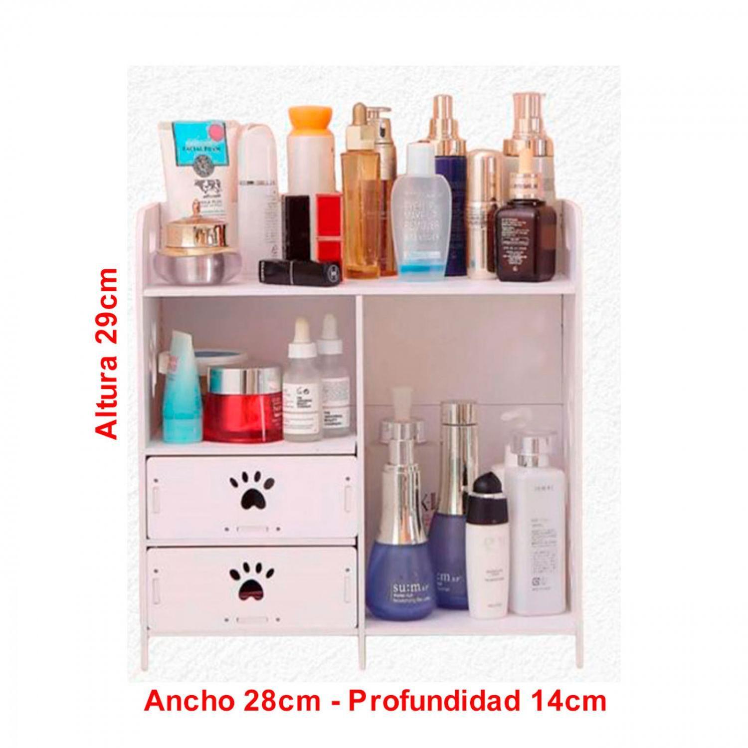 Mueble estante Organizador Blanco con Cajones Huella - 29cm de Alto-2