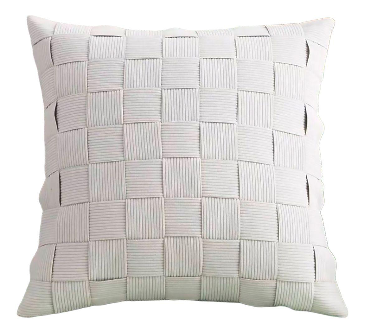 Funda Decorativa 45x45 cm | Blanco Entrelazado Chic - 464-0