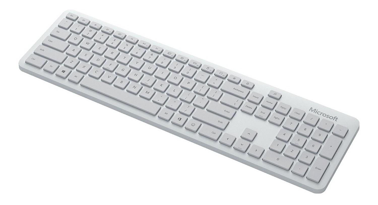 Teclado Microsoft Combo Mouse Bluetooth Desktop Blanco Flex-1