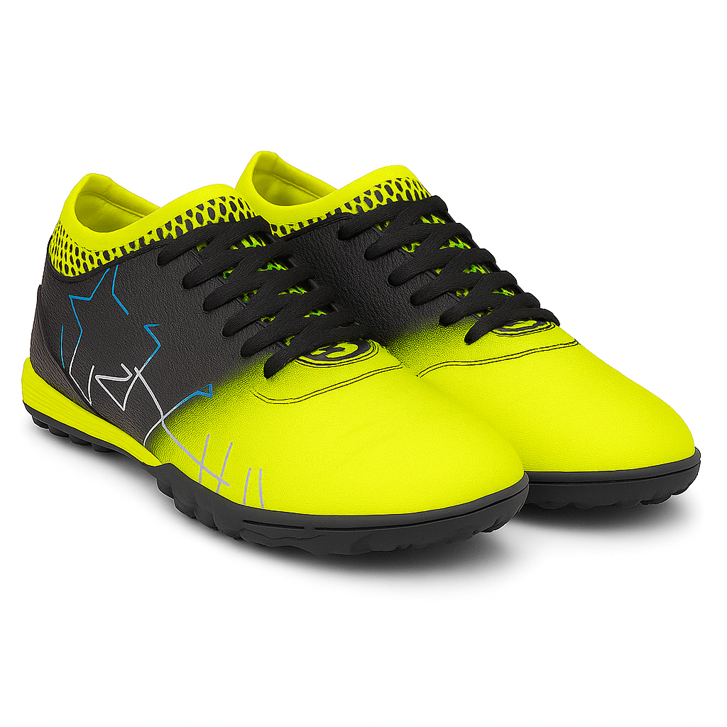 Zapatilla Ergonómica y Comoda De Baby Fútbol Negro 7637-2