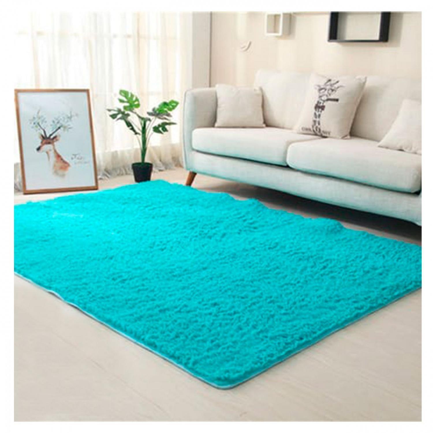 Alfombra Peluda Suave Decorativa Hogar Oficina 180x200 Calipso-0
