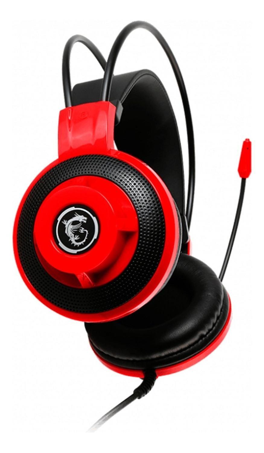 Audífonos Gamer Msi Gaming Gear Ds501 Red/black 3.5mm-1