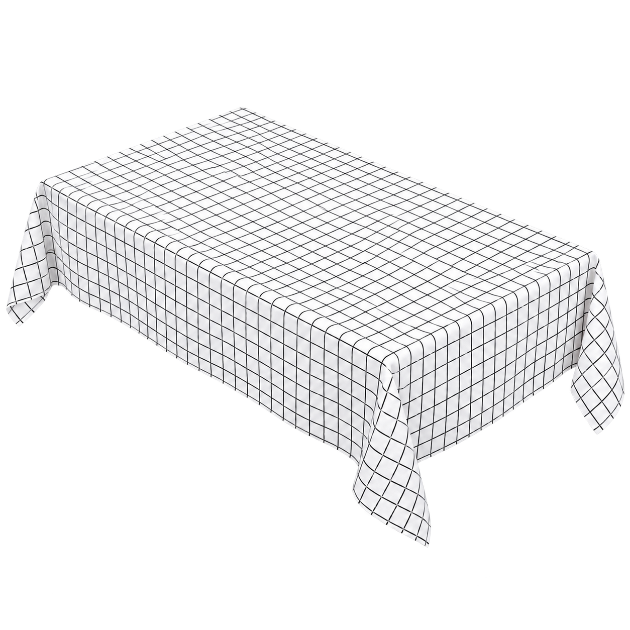 Mantel para Mesa de Comedor Rectangular Blanco 140x220 cm 846-8