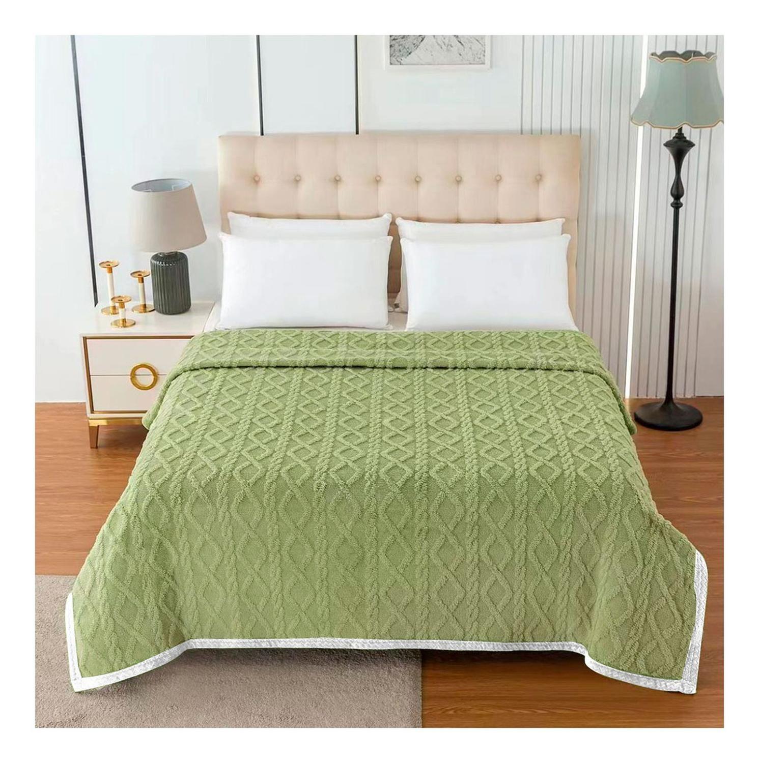 Manta Frazada Suave Diseño Geometrico Colores 240x215-0