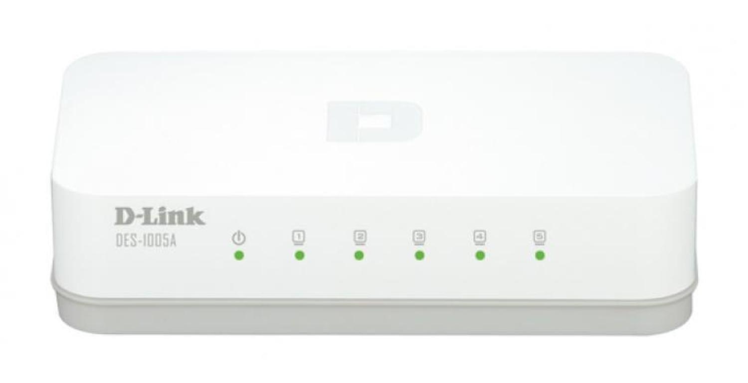 Switch 5 Puertos De Escritorio D-link Des-1005a-0
